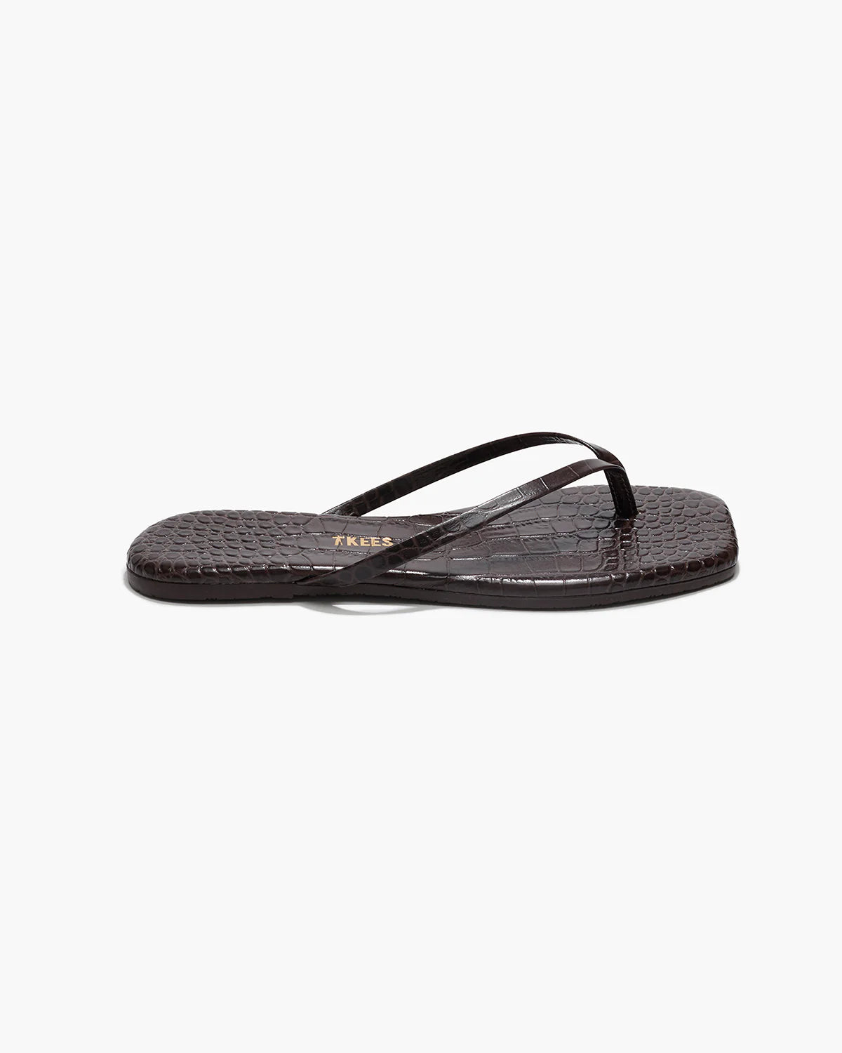 Square Toe Lily Croc – Carob