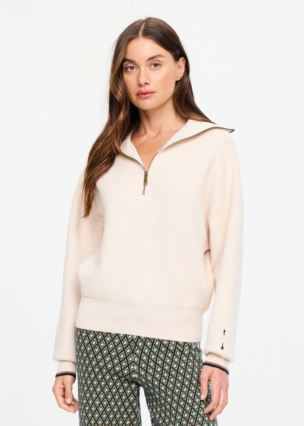 The Upside Soho Tokio organic cotton wide-leg sweatpants in mushroom grey.