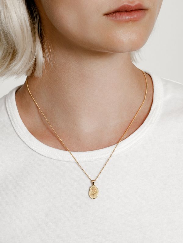 Rose Necklace - Gold