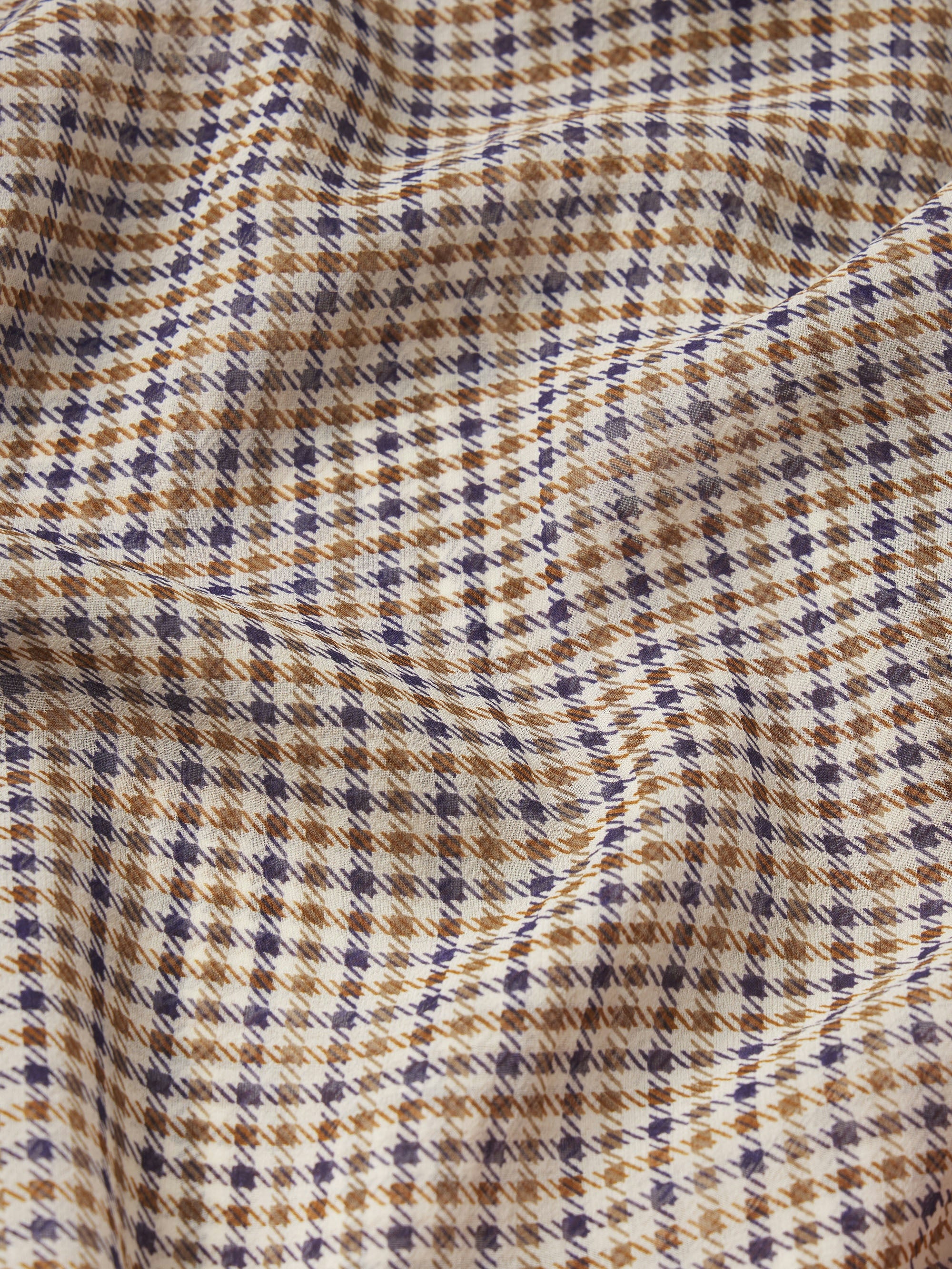 The Silk Check Shirt - Houndstooth