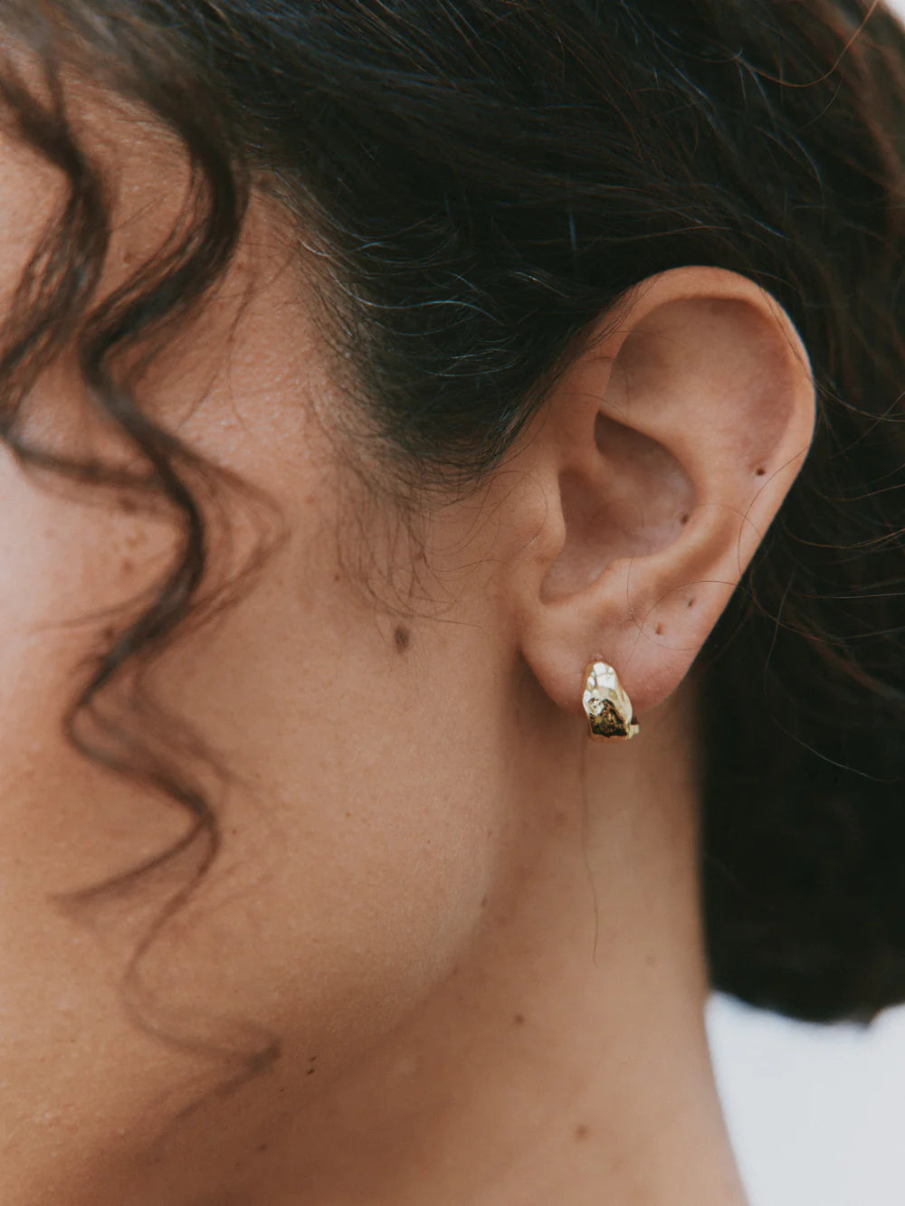 Small Roden Hoops - Gold