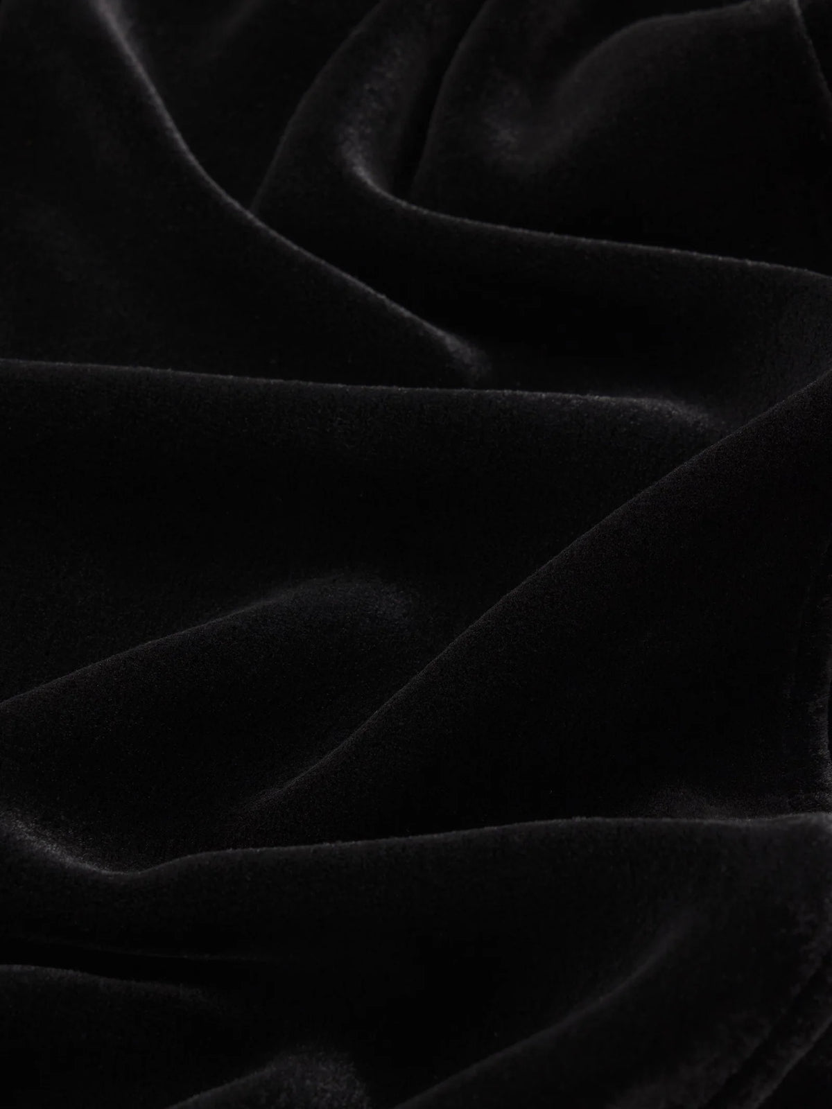 FRAME The Velvet Gillian black silk blend puff sleeve velvet blouse.