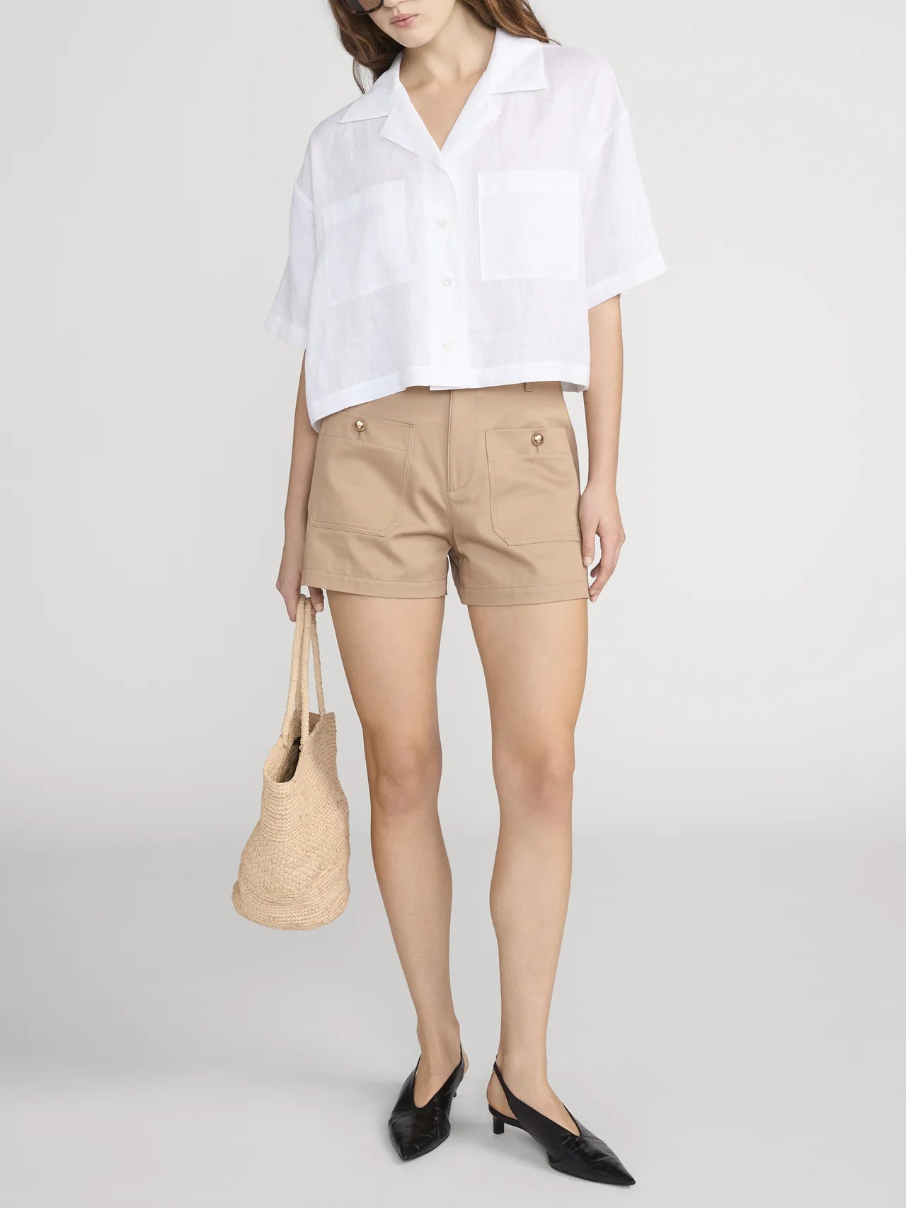 The Linen Pocket Shirt - White