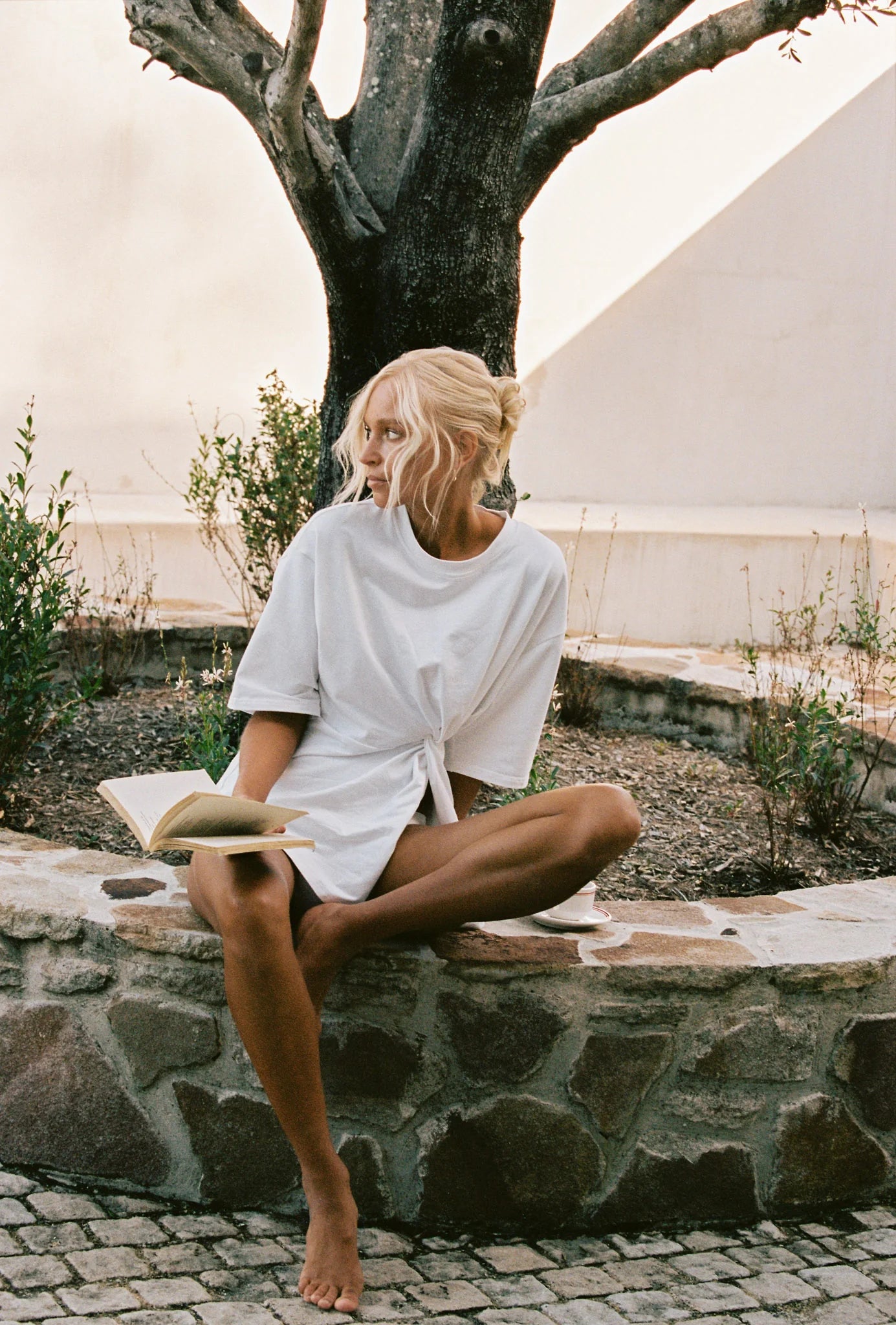 Zaira Knot T-shirt - White