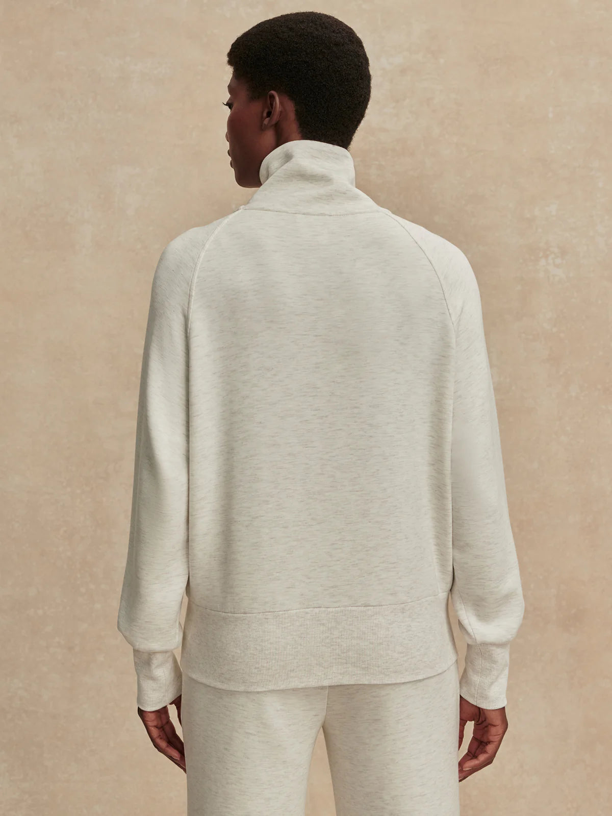 Roxbury Zip Through - Ivory Marl