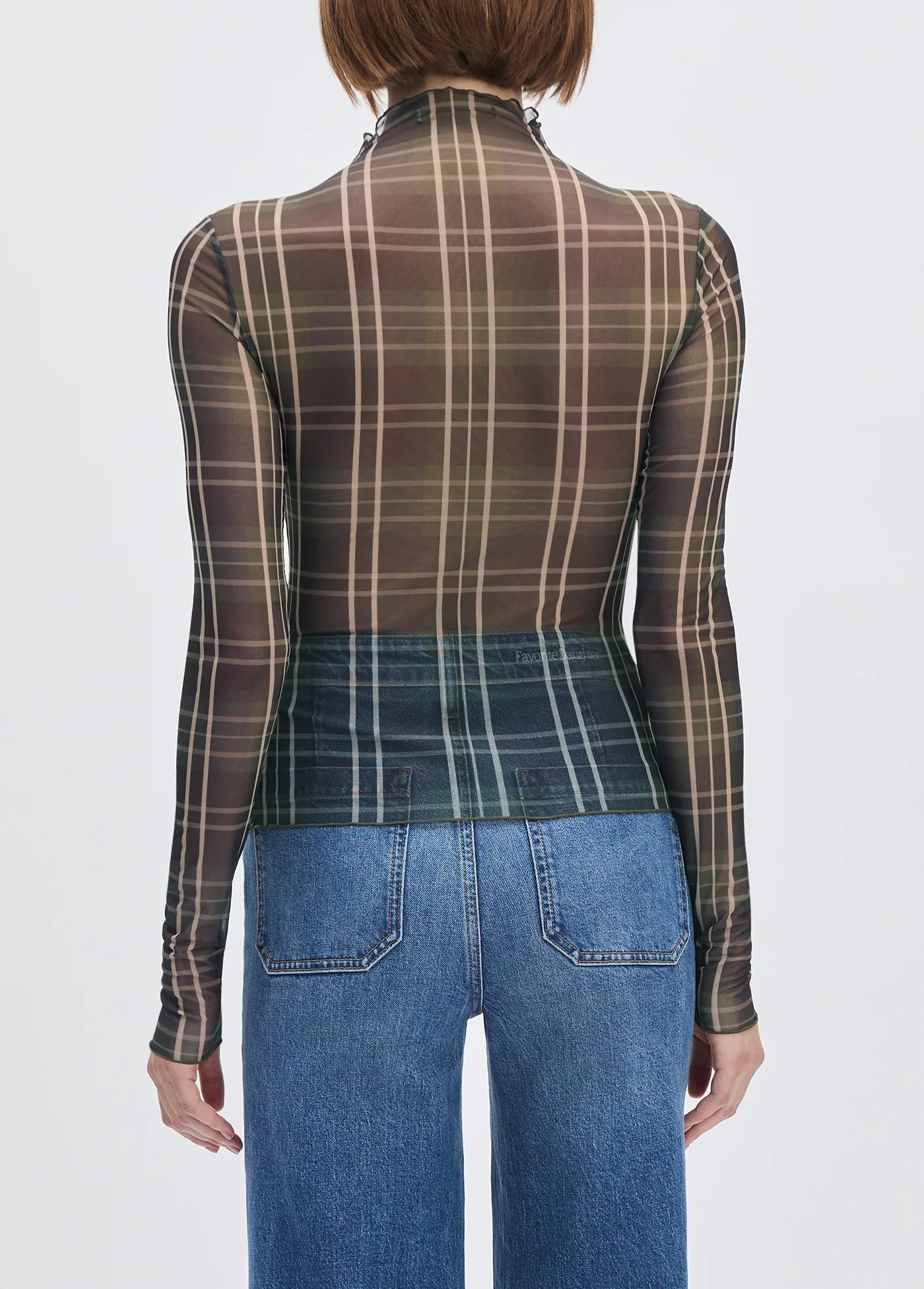 The Sheer Fantasy Top - Countryside Plaid