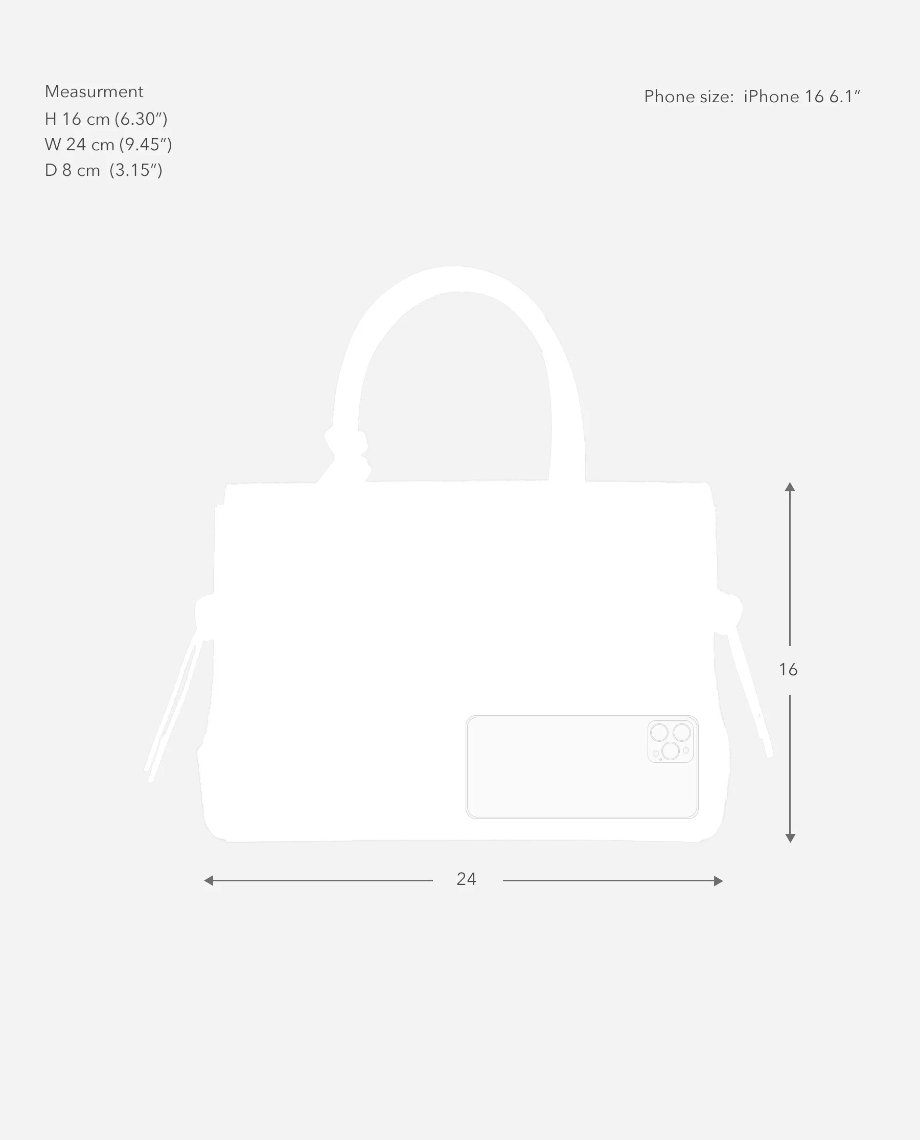 Lydia Mini Bag Grained - Black