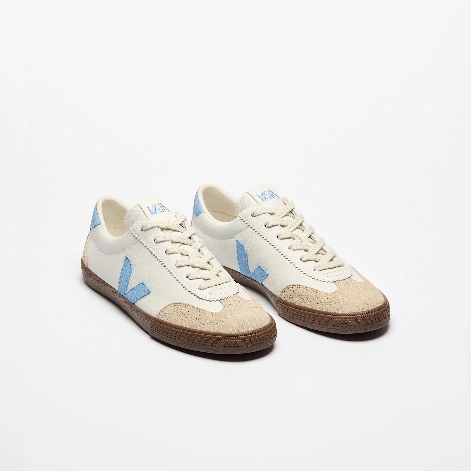 Volley Leather - White Aqua Bark