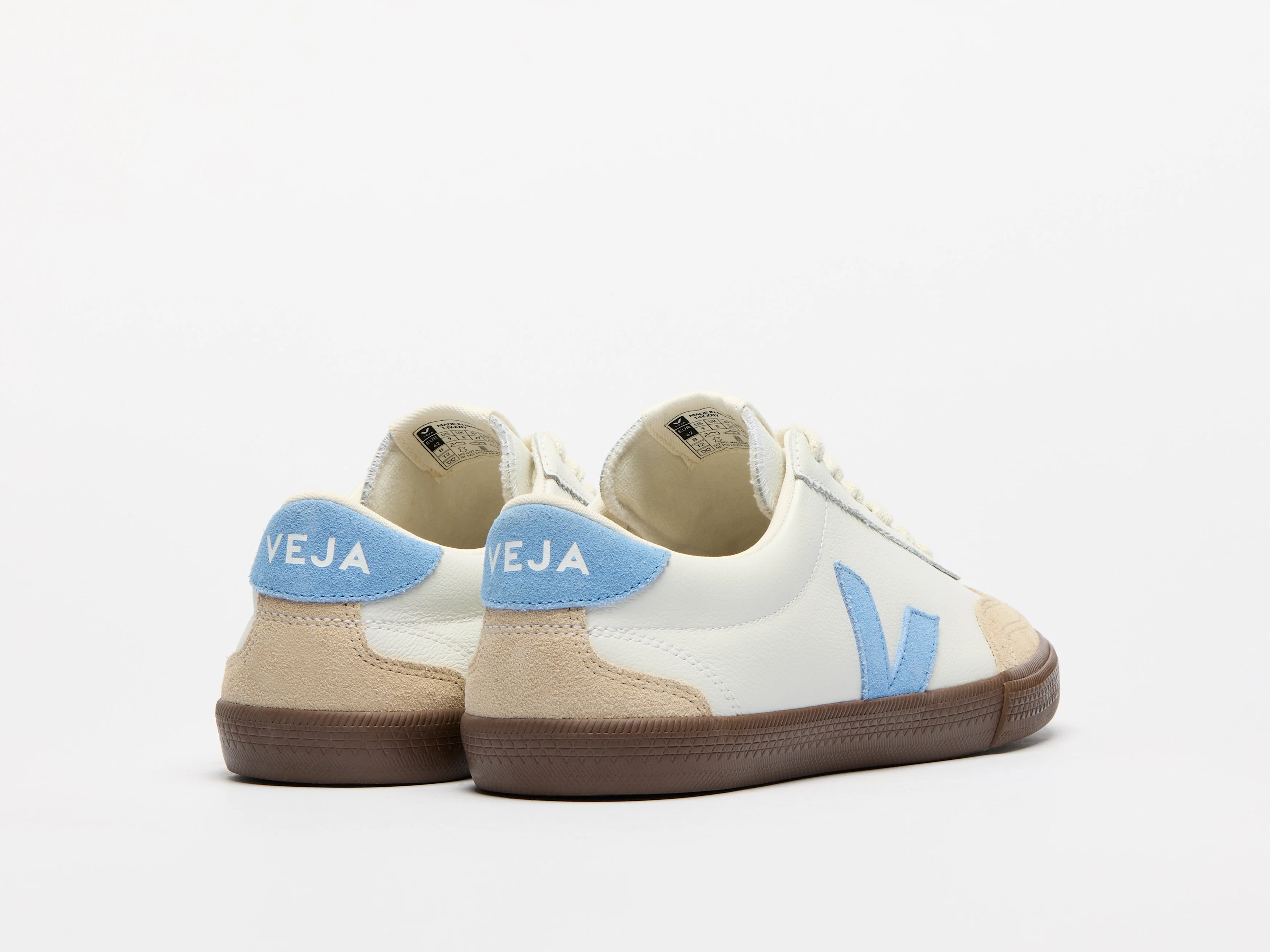 Volley Leather - White Aqua Bark