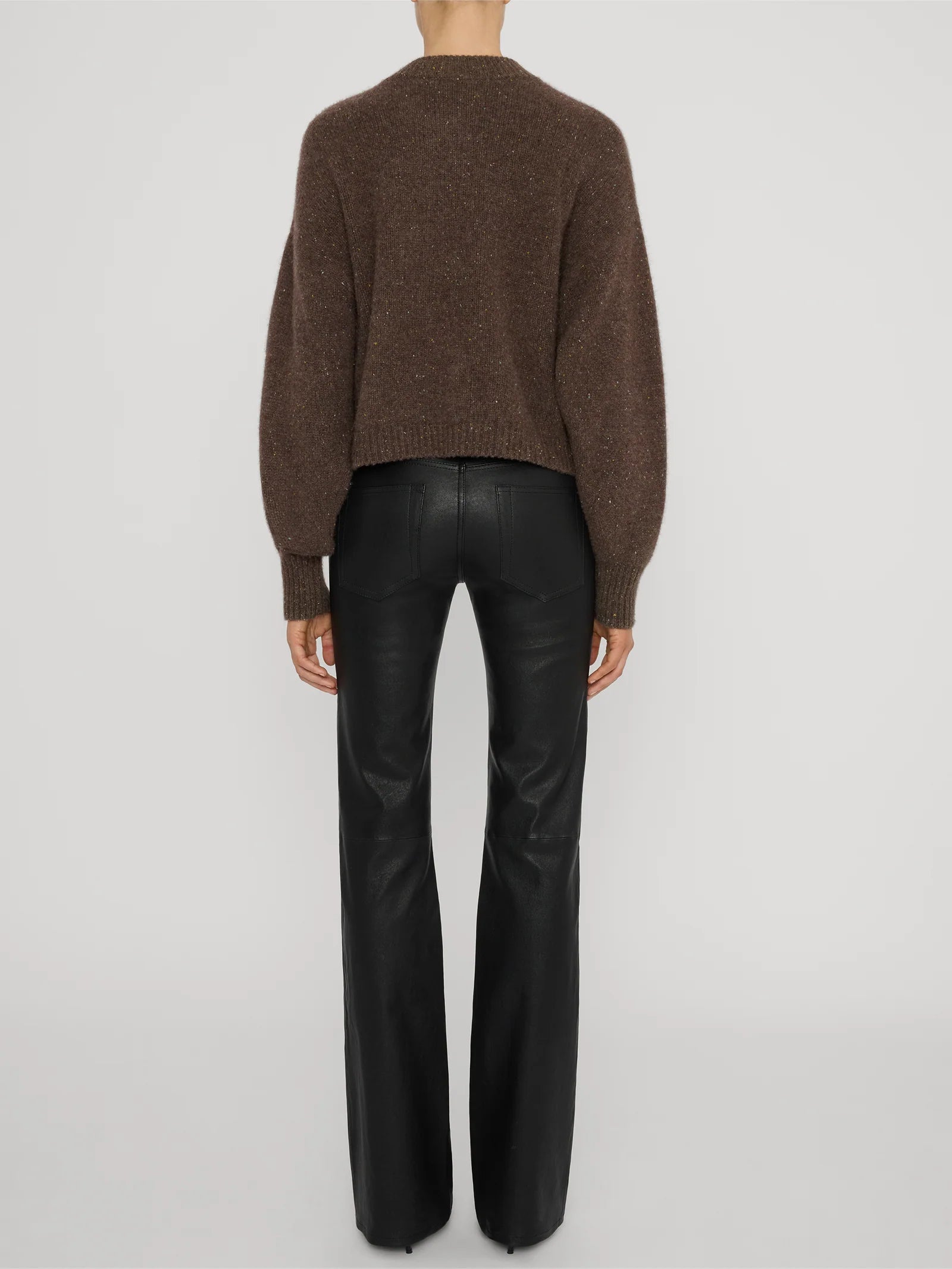 The Cashmere Fleck Cardi - Brown