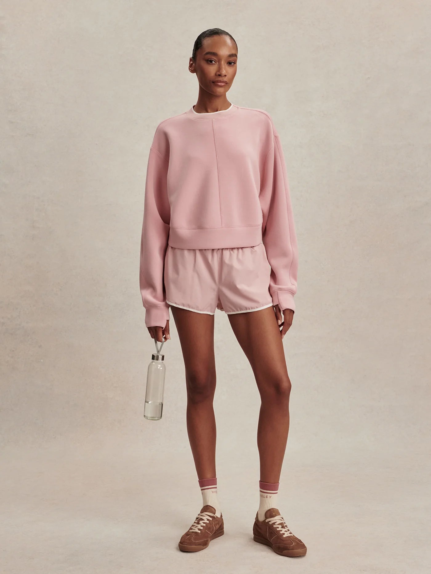 Tasmin Cropped Sweat - Zephyr Mauve