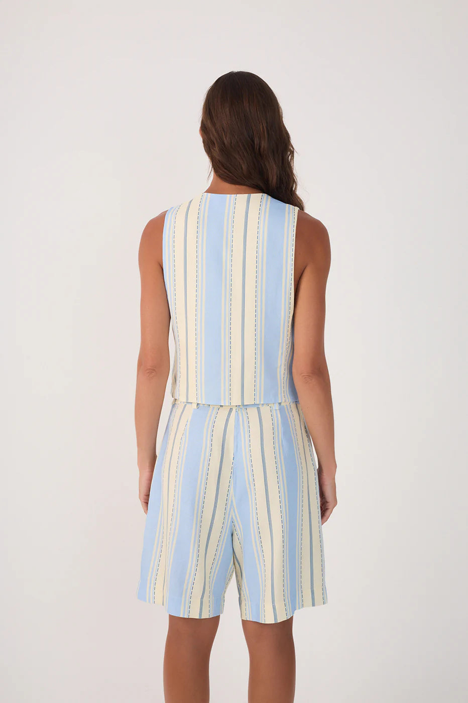 Relaxing Stripe Vest - Blue