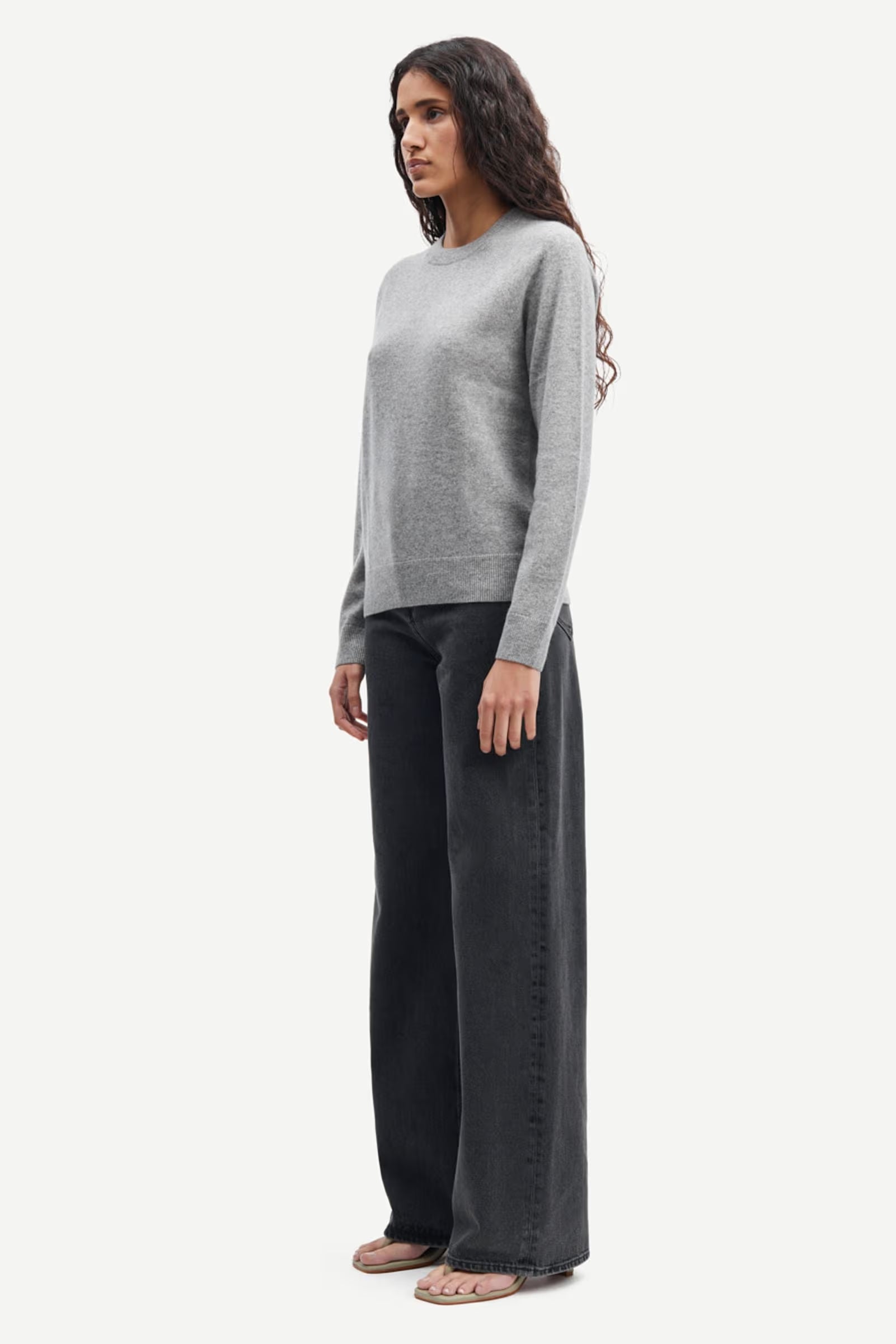 Boston O-Neck - Grey Mel