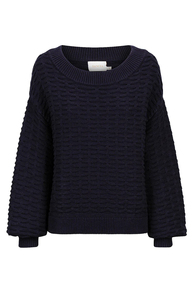 Navy cotton sweater
