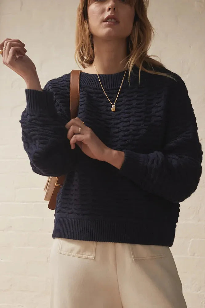 The Carina Knit Jumper - Navy