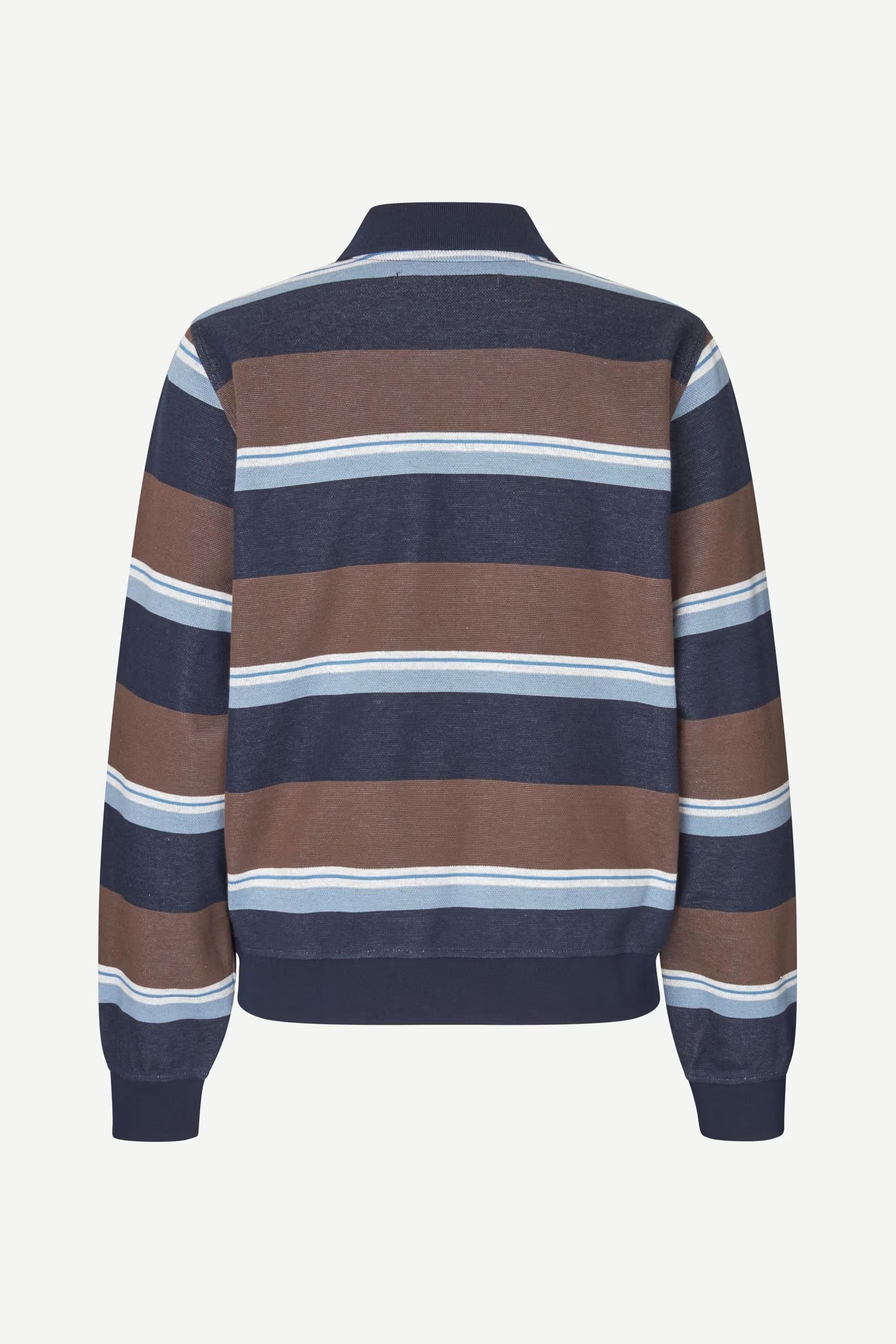 Sadory Polo - Brown Blue Stripe