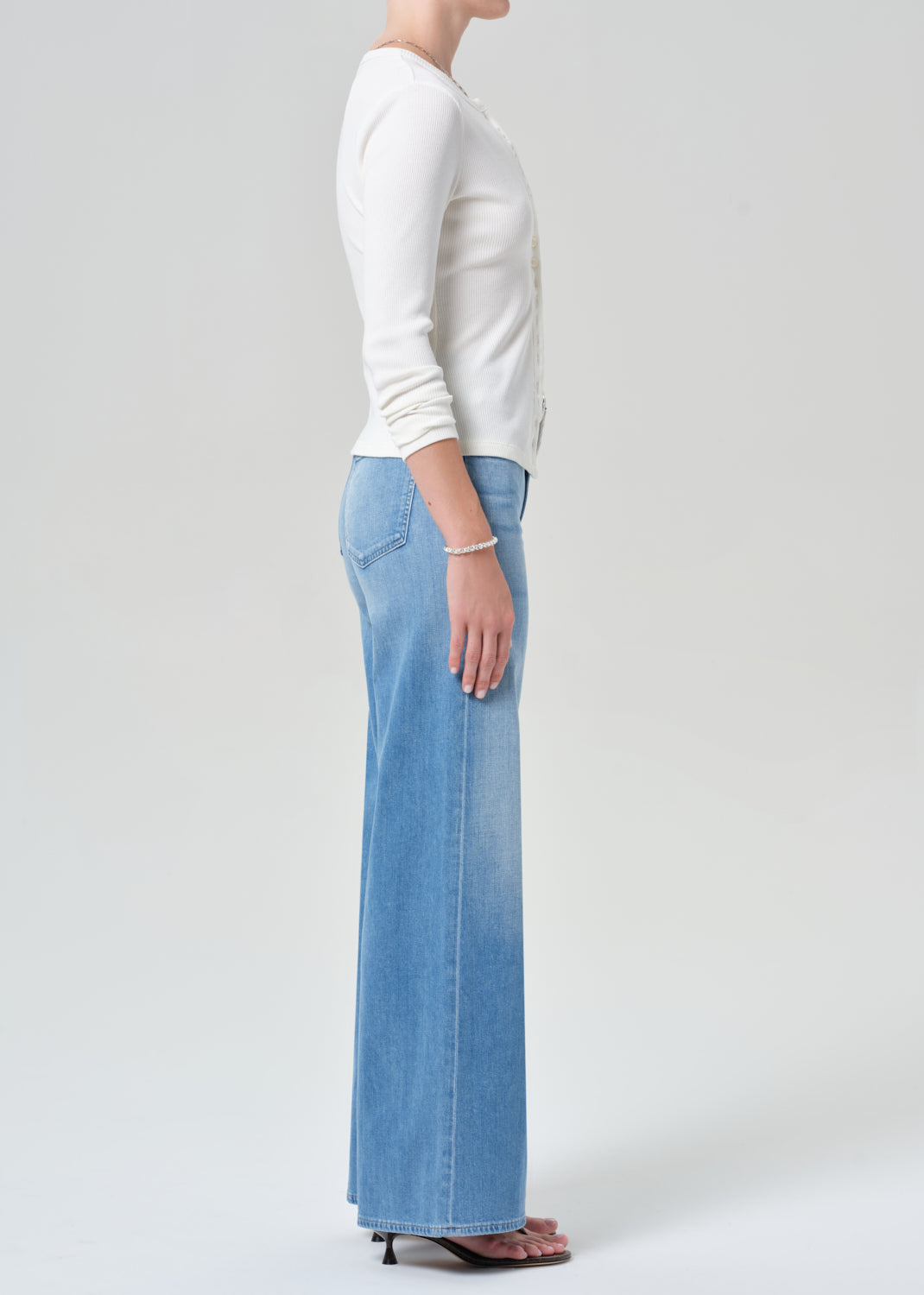 Lyra Wide Leg Long Jeans - Canopy | Regenerative Cotton Denim