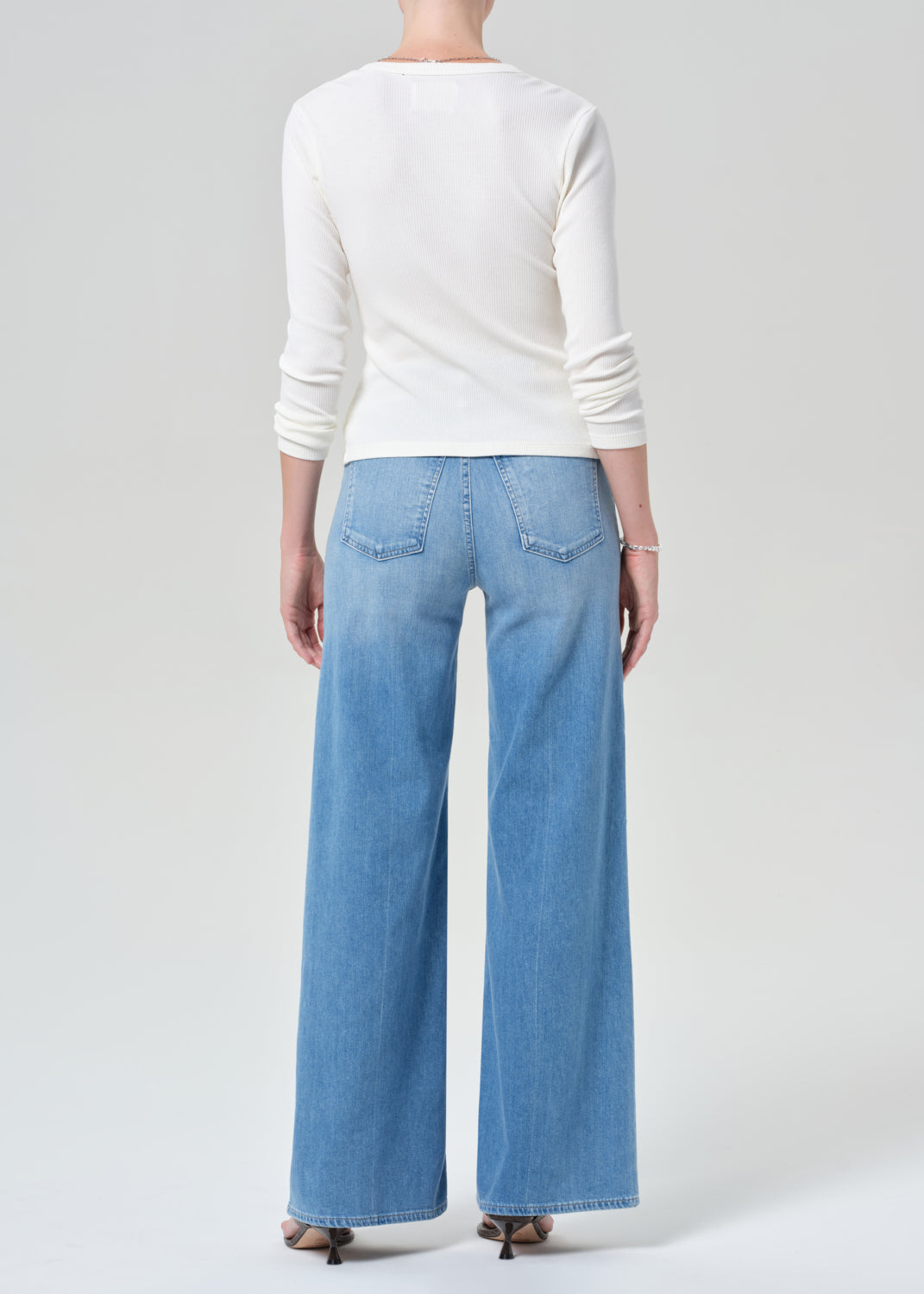 Lyra Wide Leg Long Jeans - Canopy | Regenerative Cotton Denim