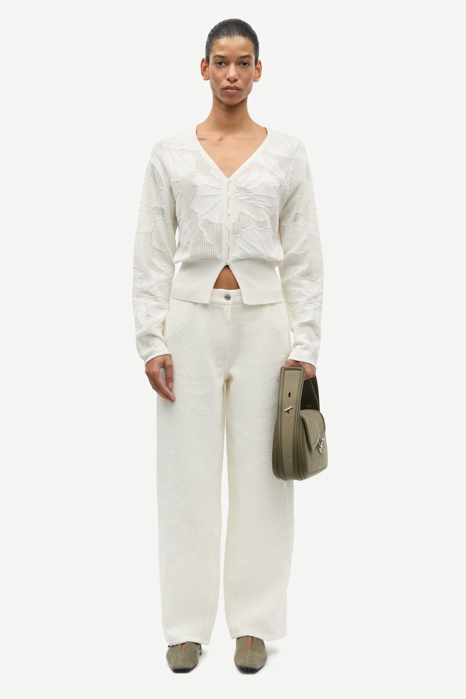 Sapoppie Cardigan - Clear Cream
