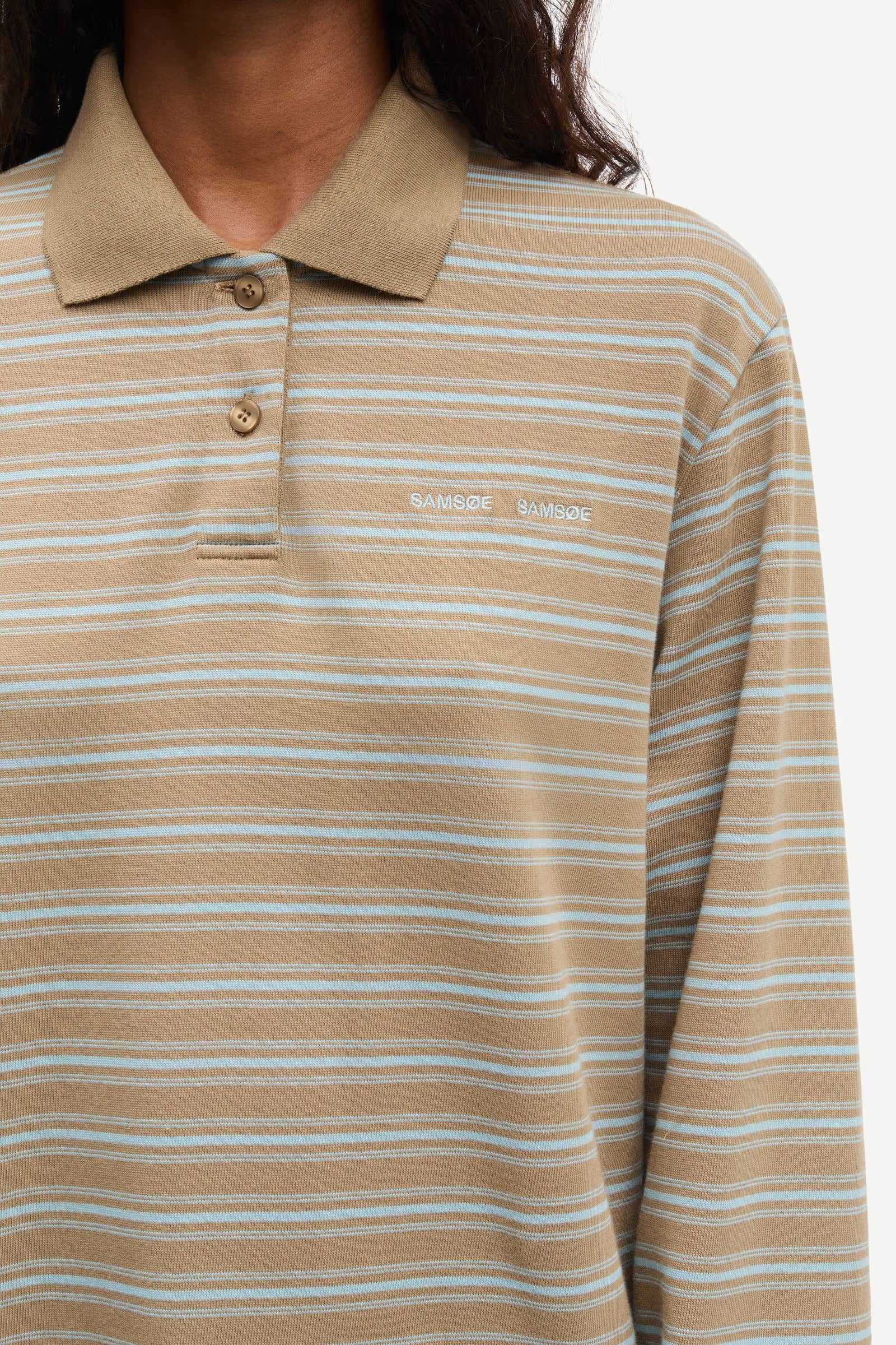 Sadover Long Sleeve Dress - Lead Stripe