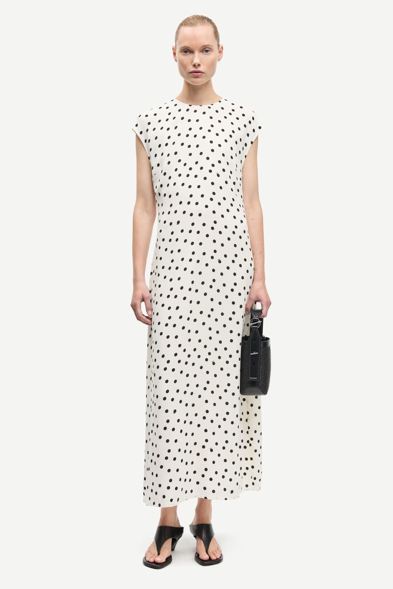 Sapoppy Dress - Drifting Dots Egret