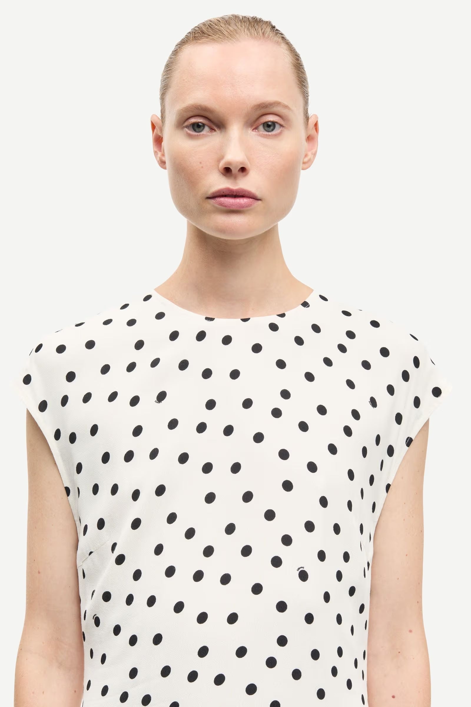 Sapoppy Dress - Drifting Dots Egret