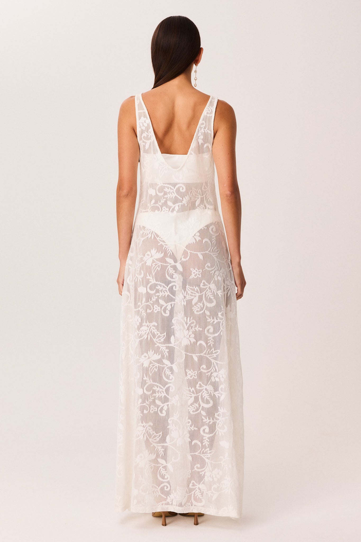 Ventura Lace Maxi Dress – White