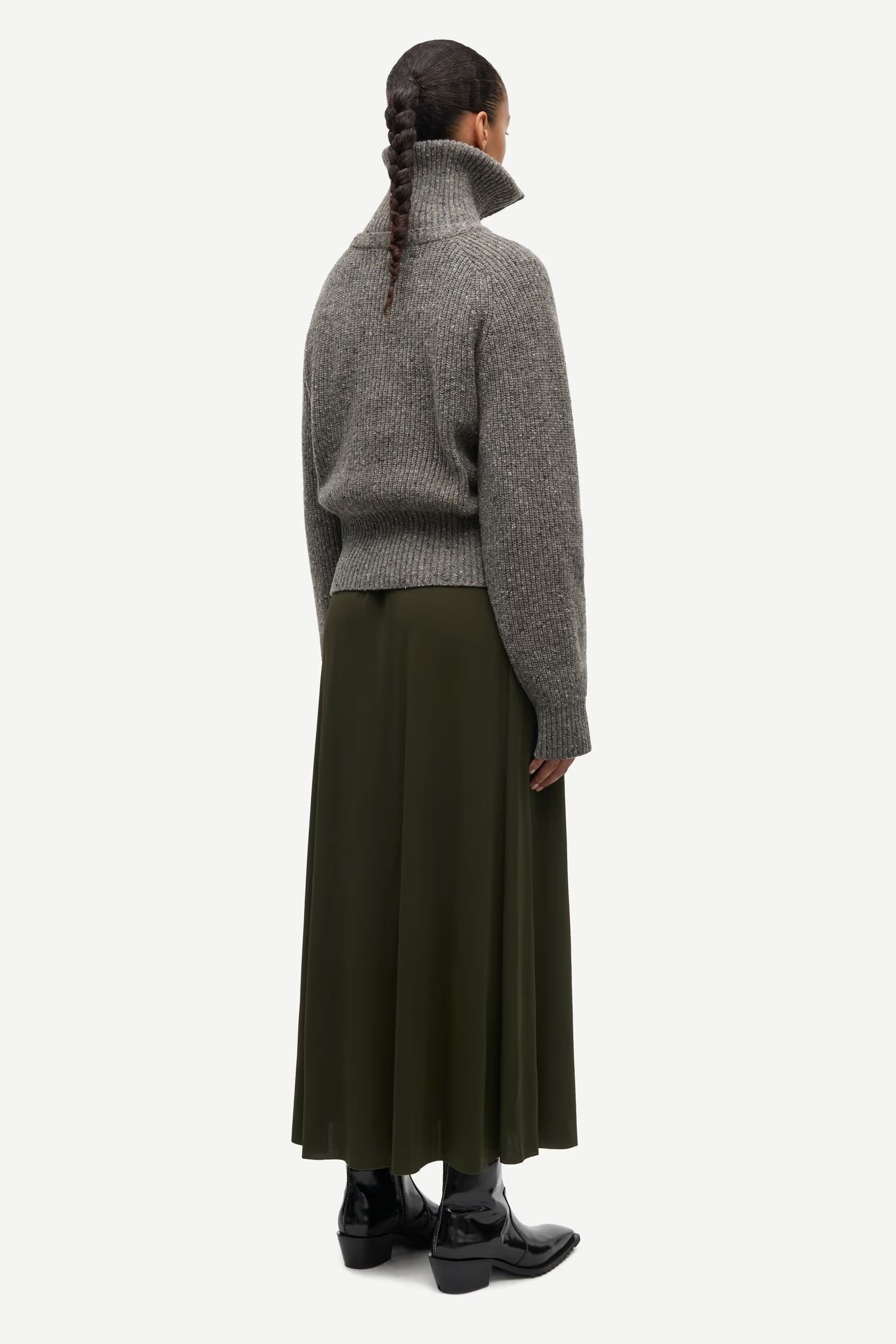 Saamandy Turtleneck - Lead Grey Mel