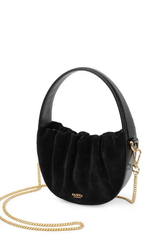 Black Suede Bag
