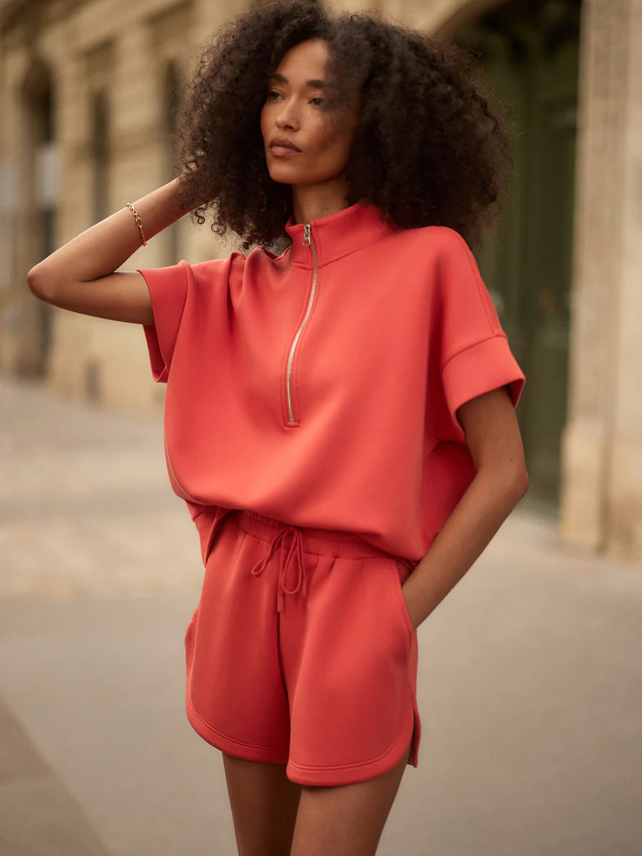 Ritchie Short Sleeve Sweat - Summer Fig