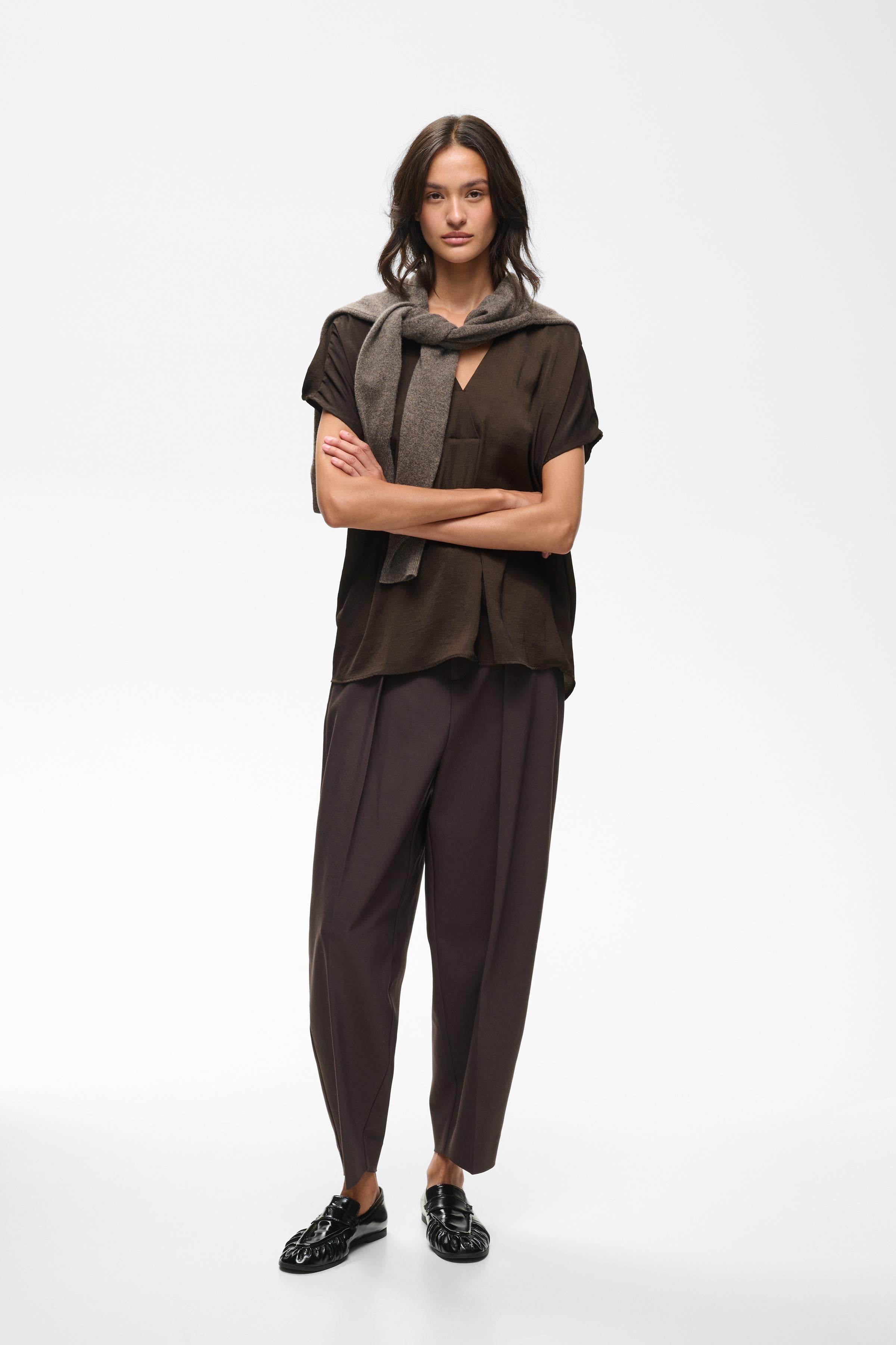 Rindal Top - Chocolate Brown