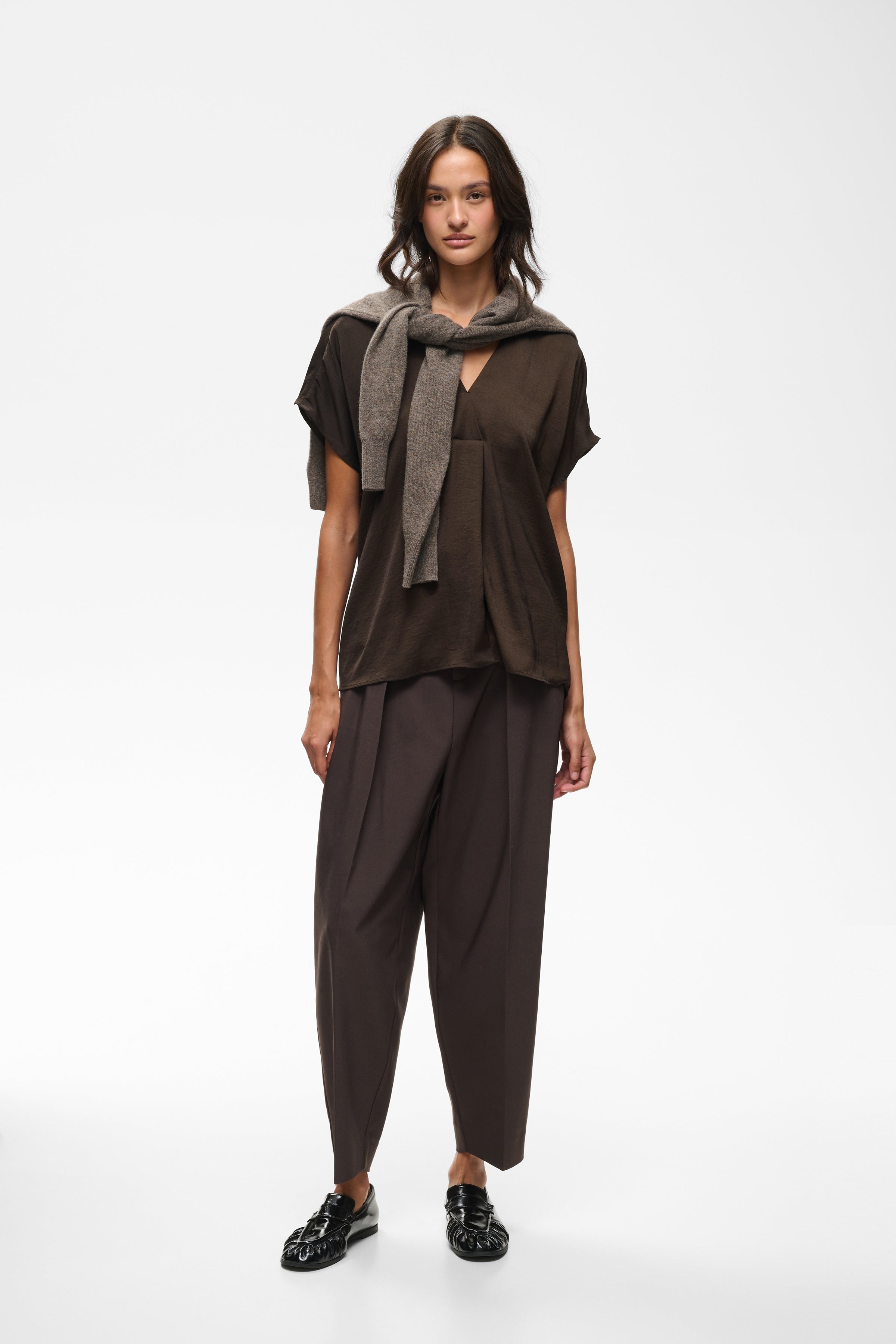 Rindal Top - Chocolate Brown