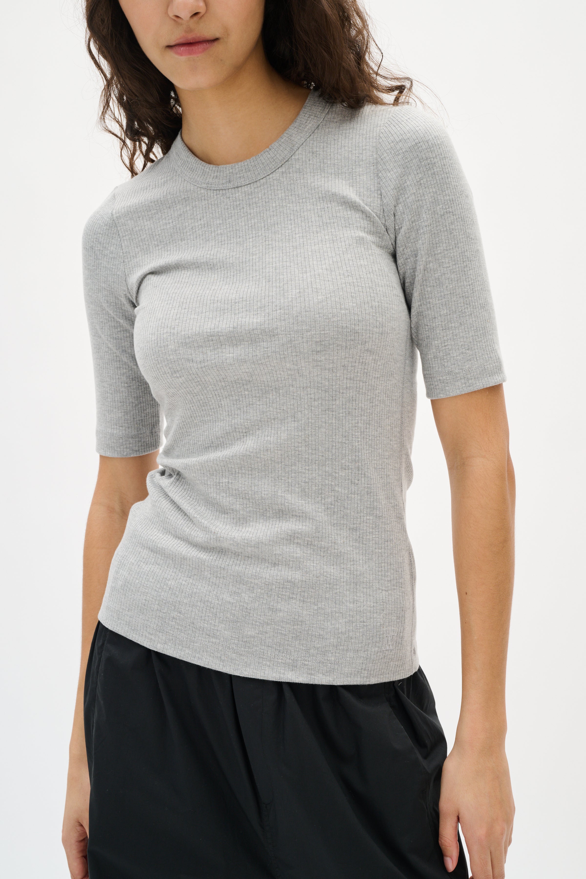 Dagna Melange T-Shirt - Grey