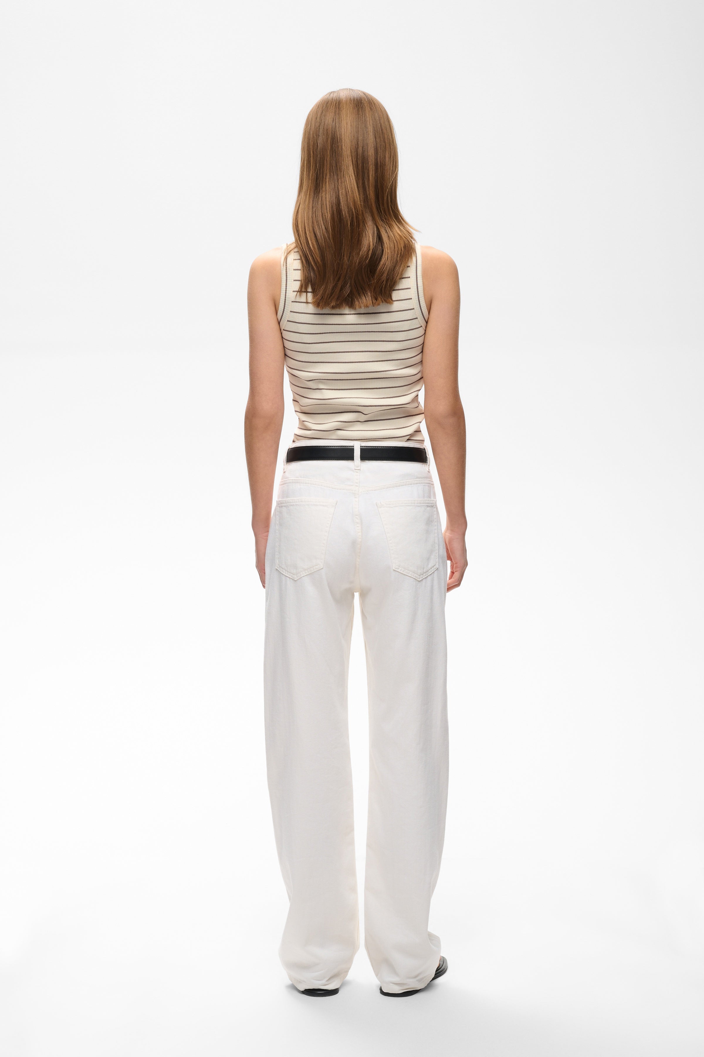 DagnaIW Striped Tank – Vanilla / Coffee Quartz