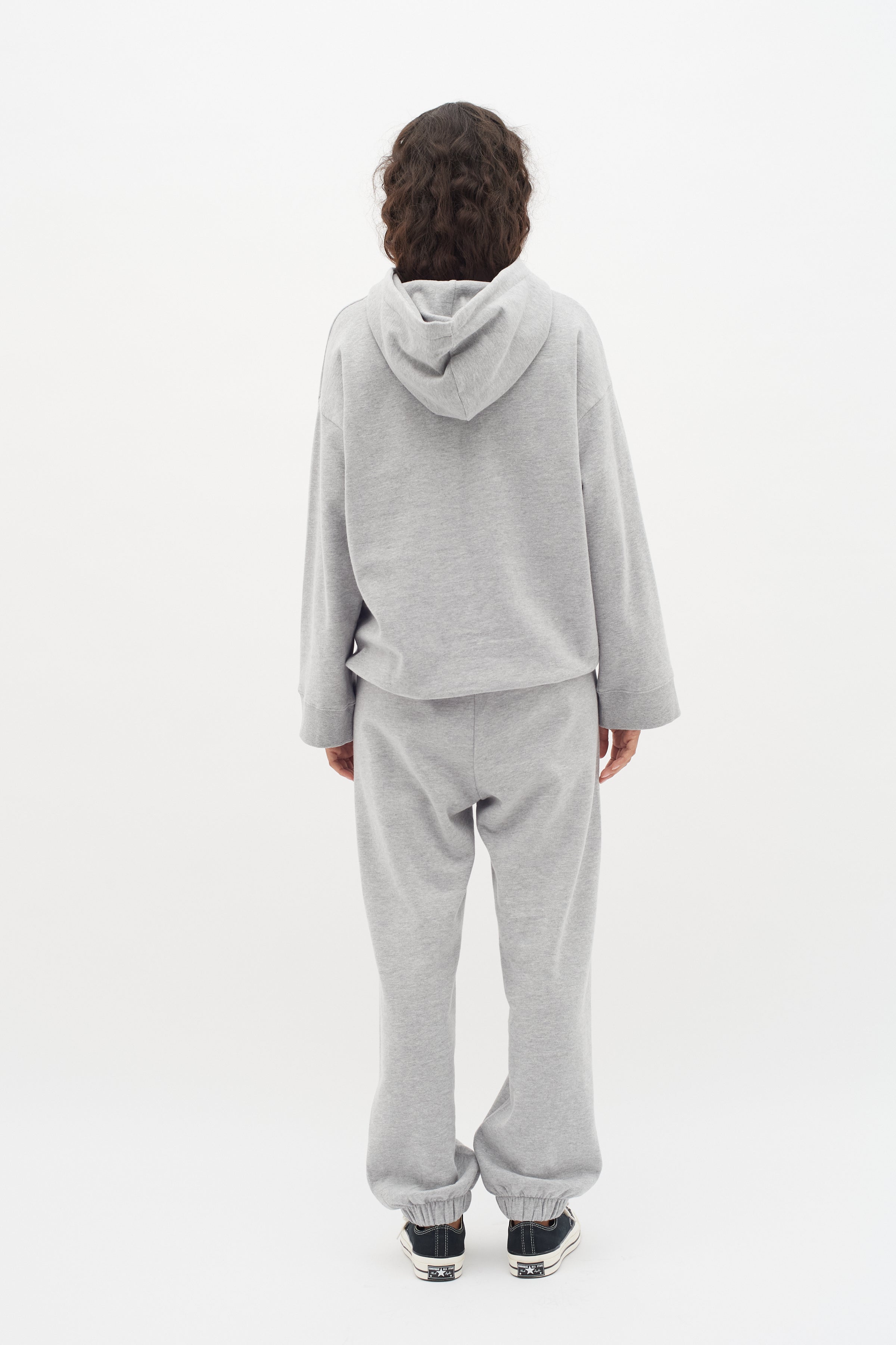 Lane Base Hoodie - Light Grey Melang