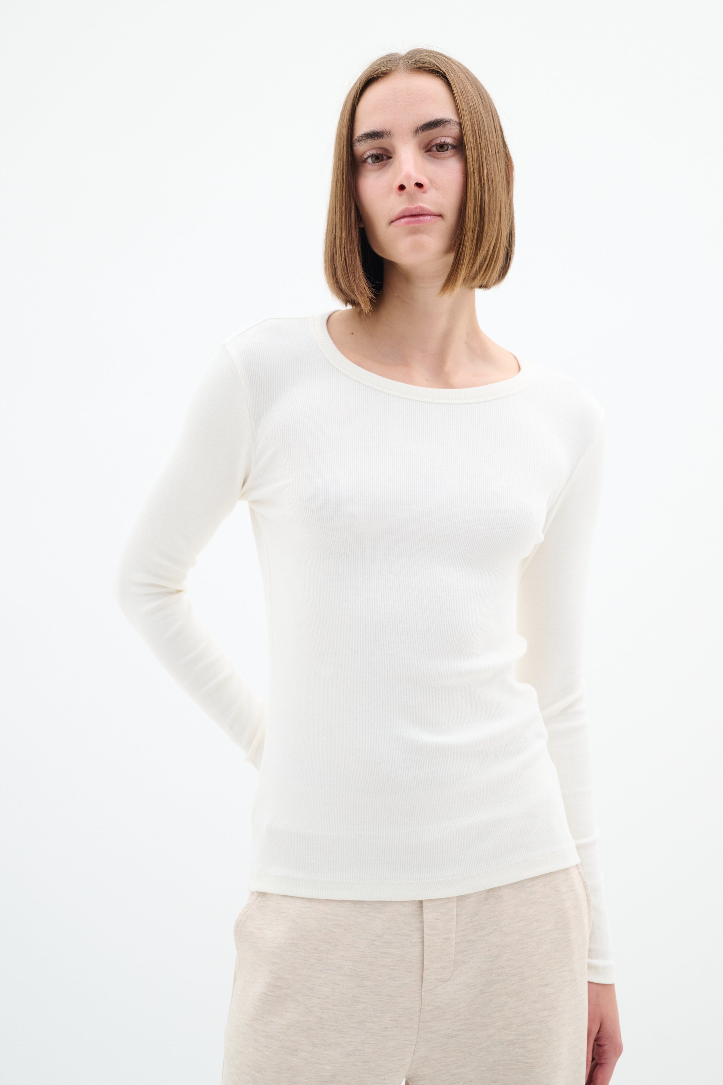 Lolah Base Long Sleeve - Whisper White