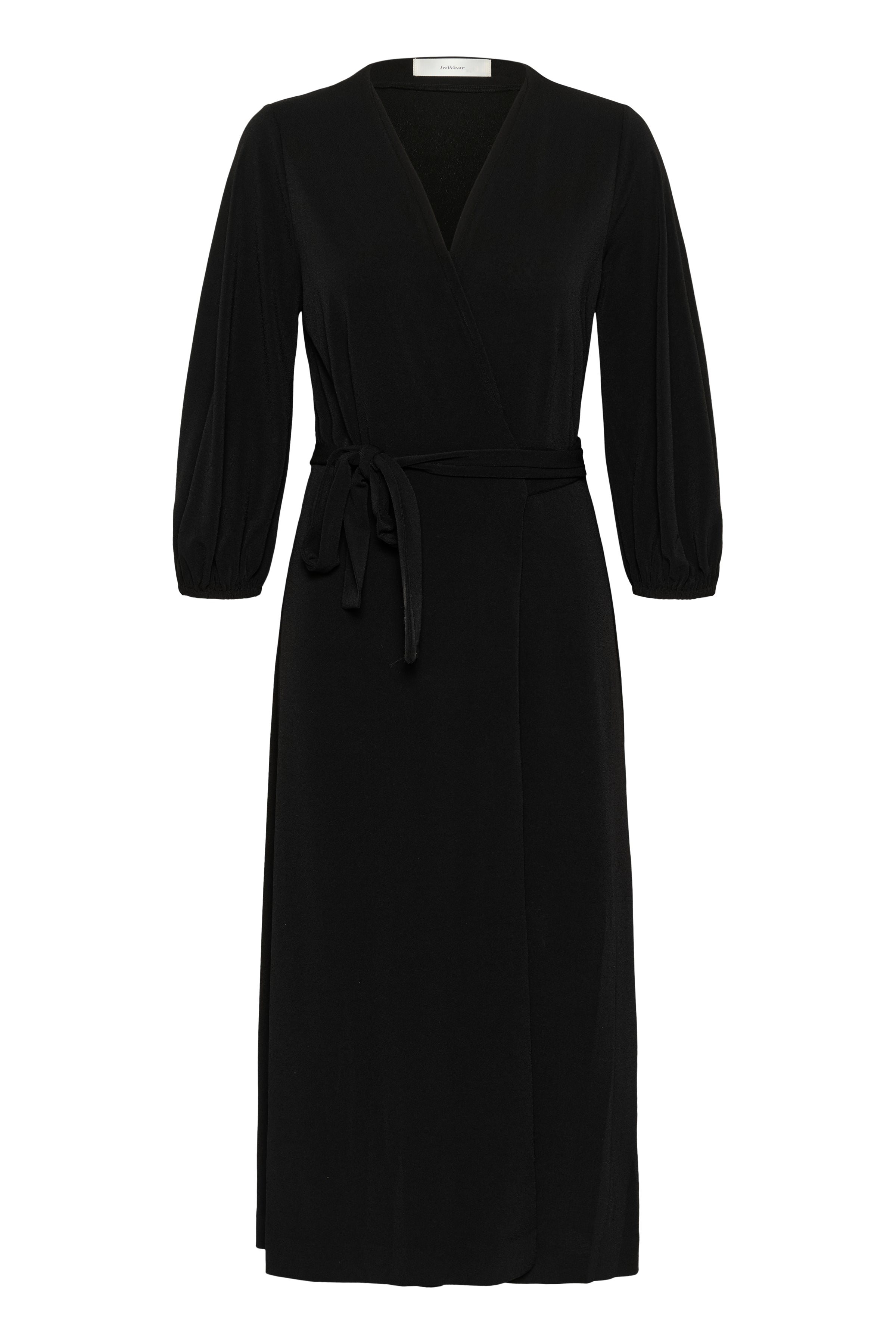 Galdria Wrap Dress - Black