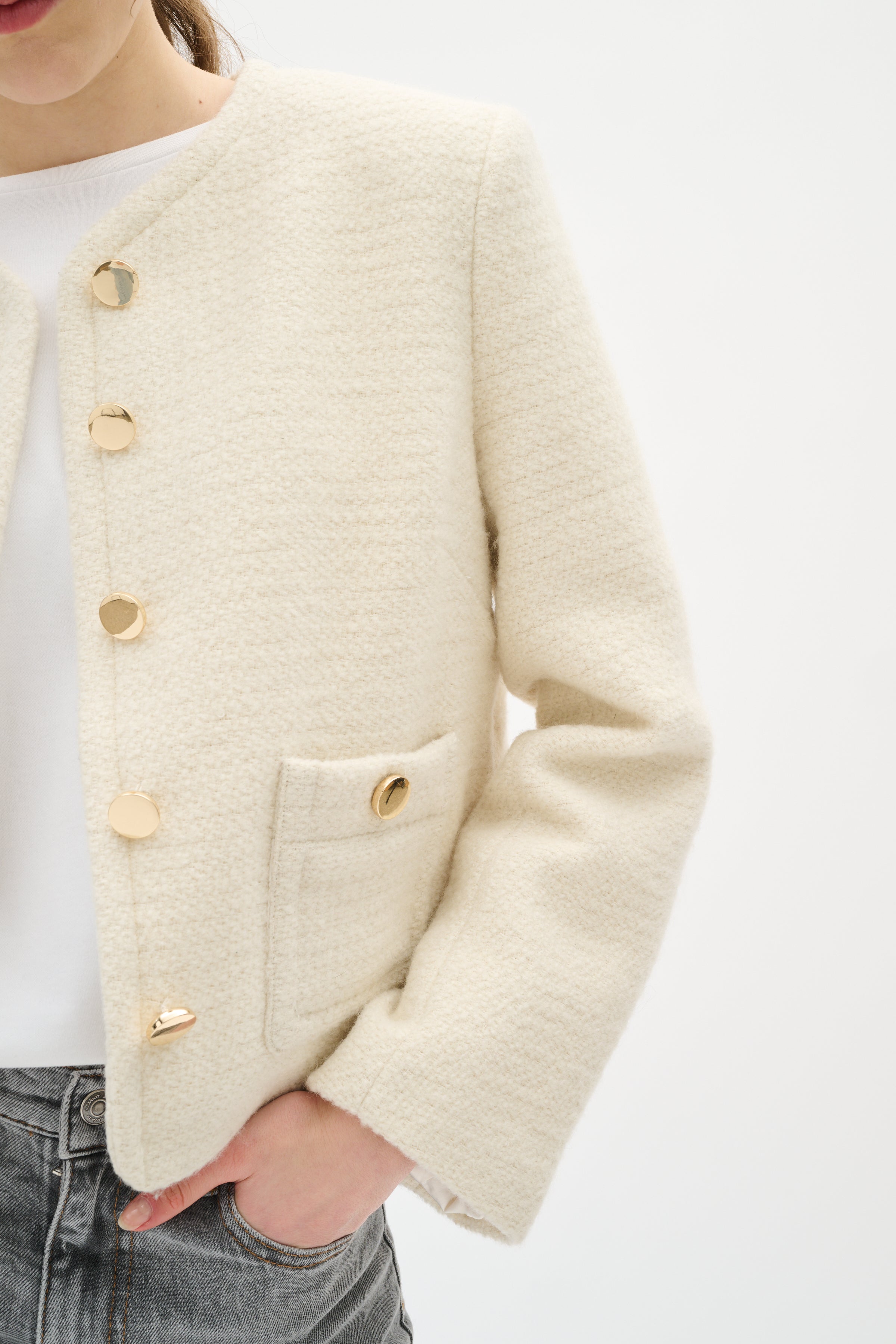 Zeenia Jacket - Whisper White