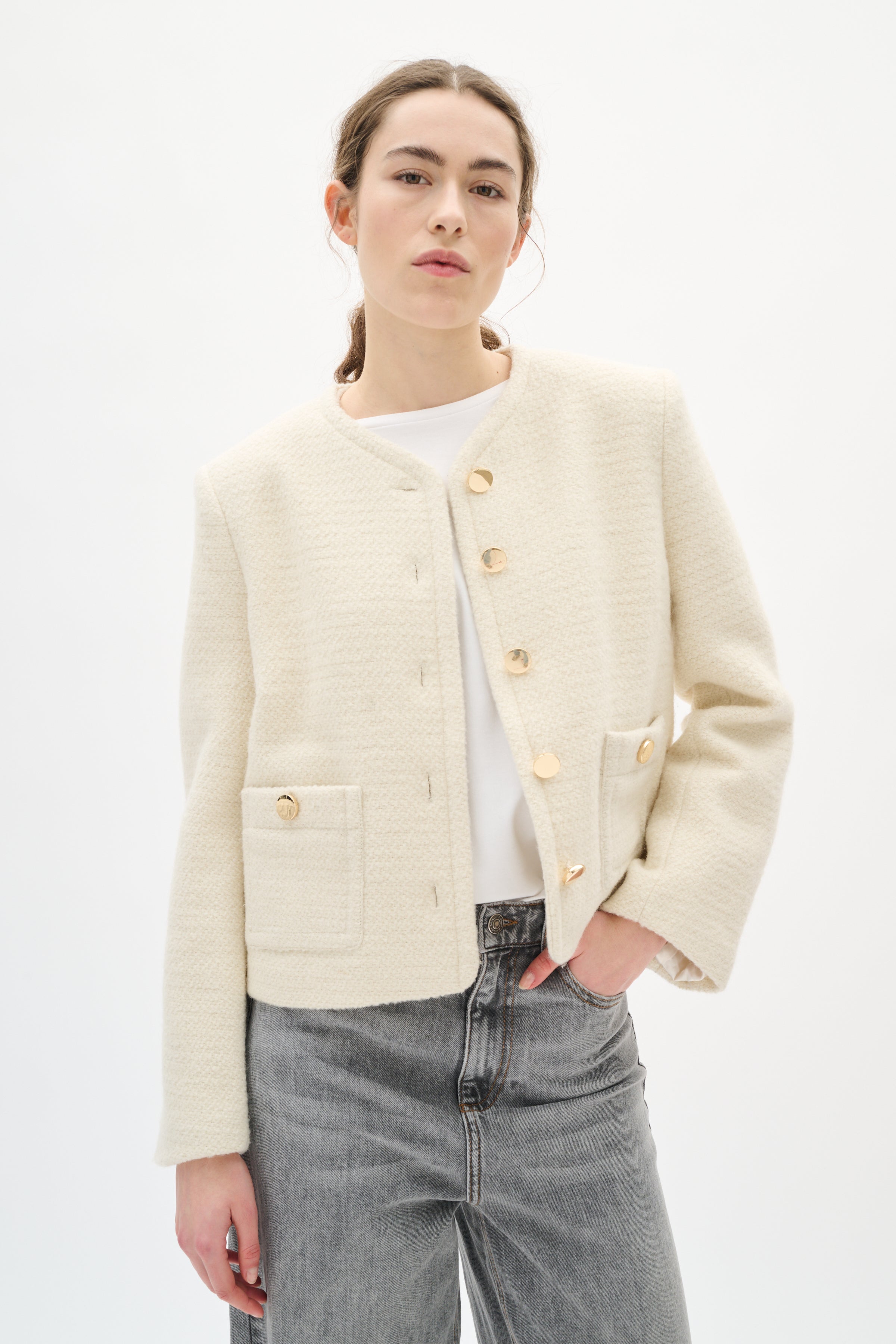 Zeenia Jacket - Whisper White