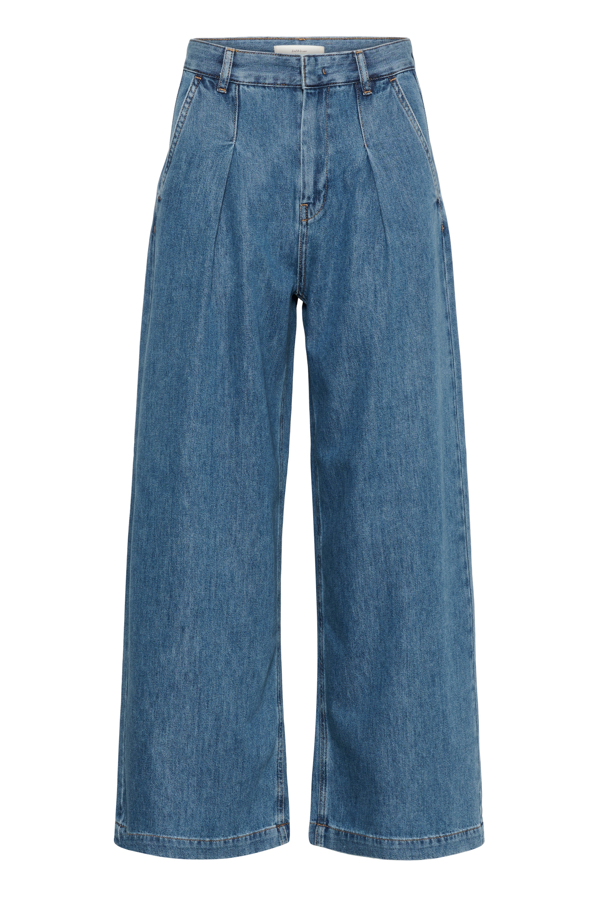 Dophina Wide Pants - Washed Medium Blue