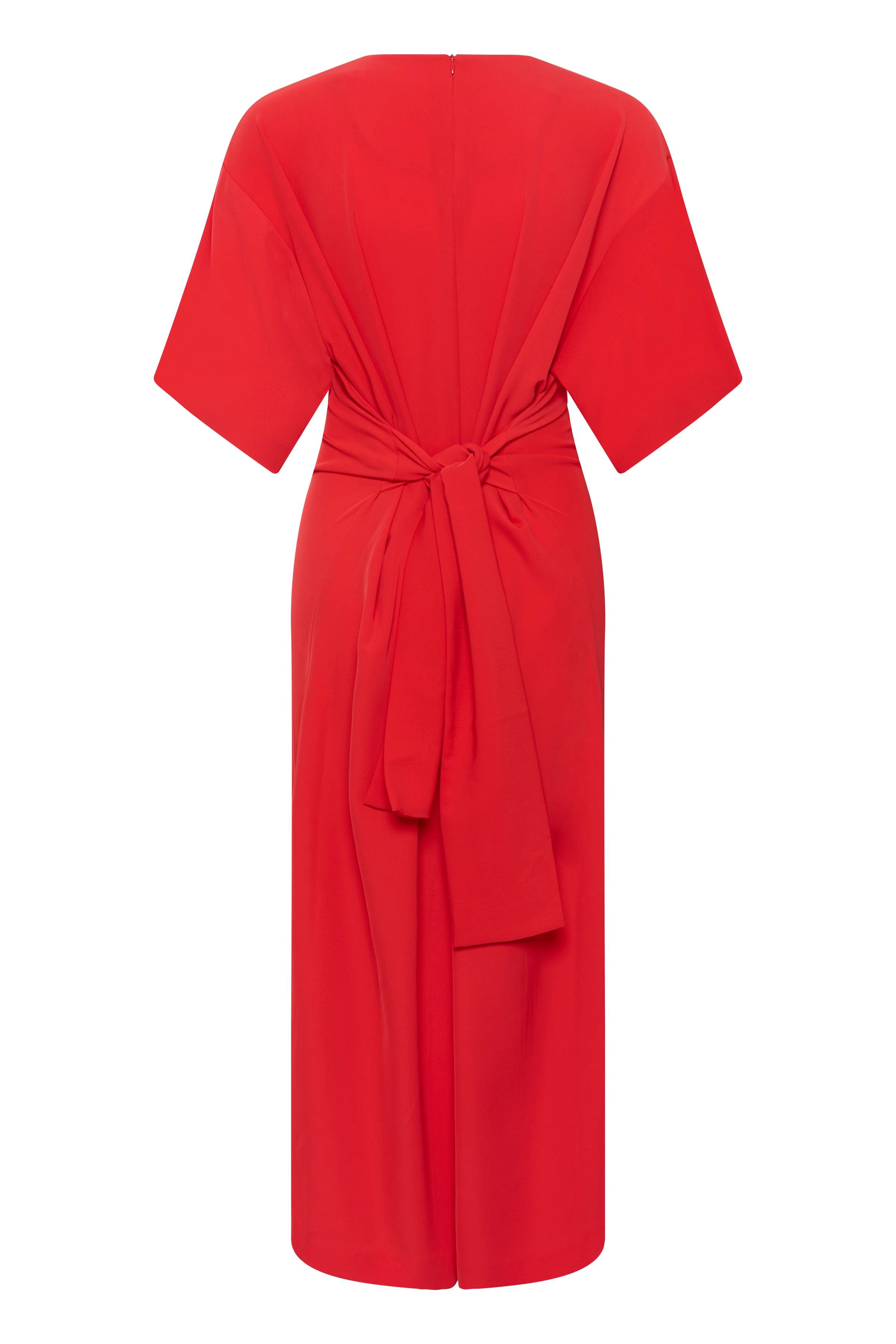 Varina Dress - Poppy Red