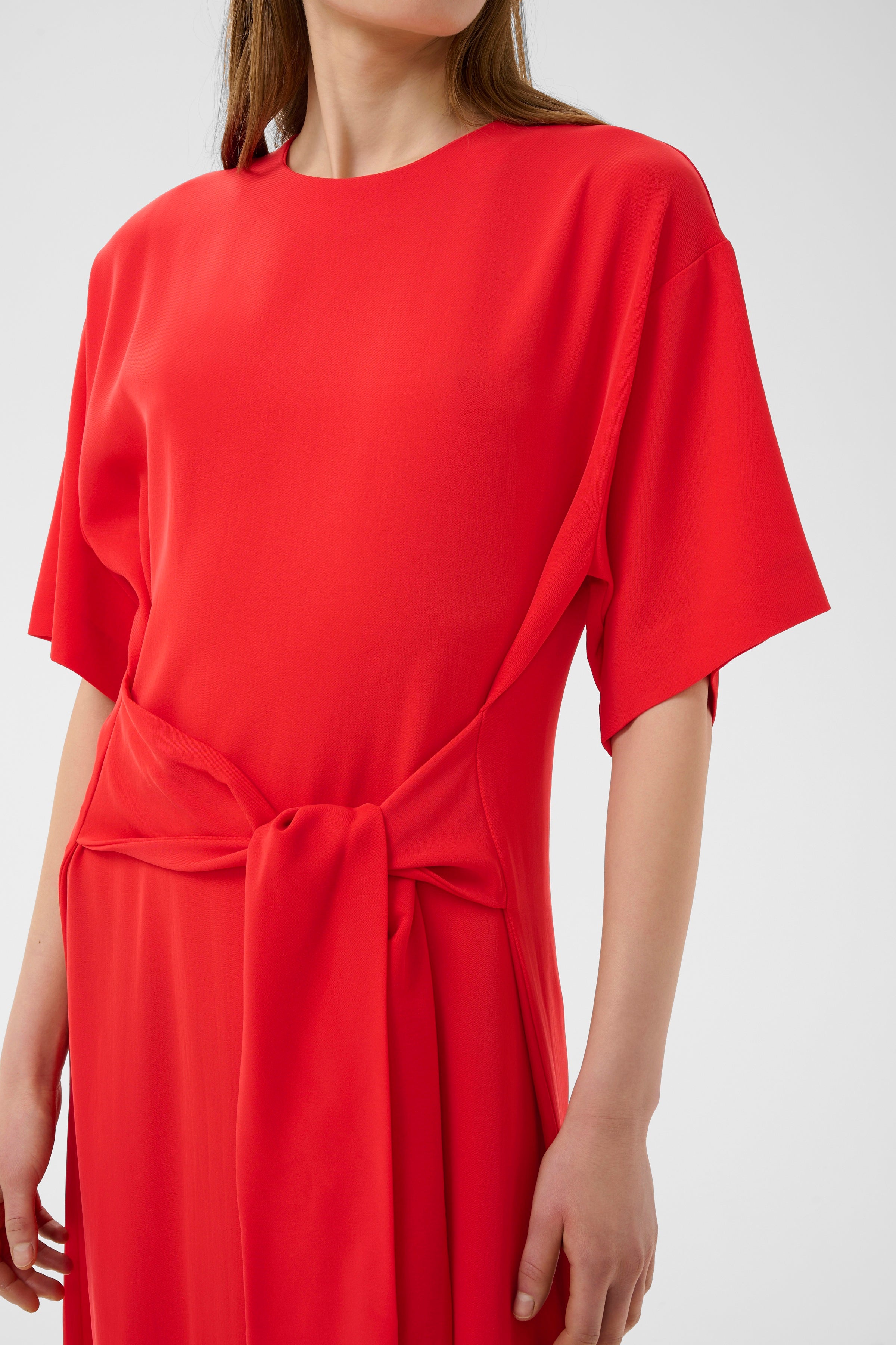 Varina Dress - Poppy Red