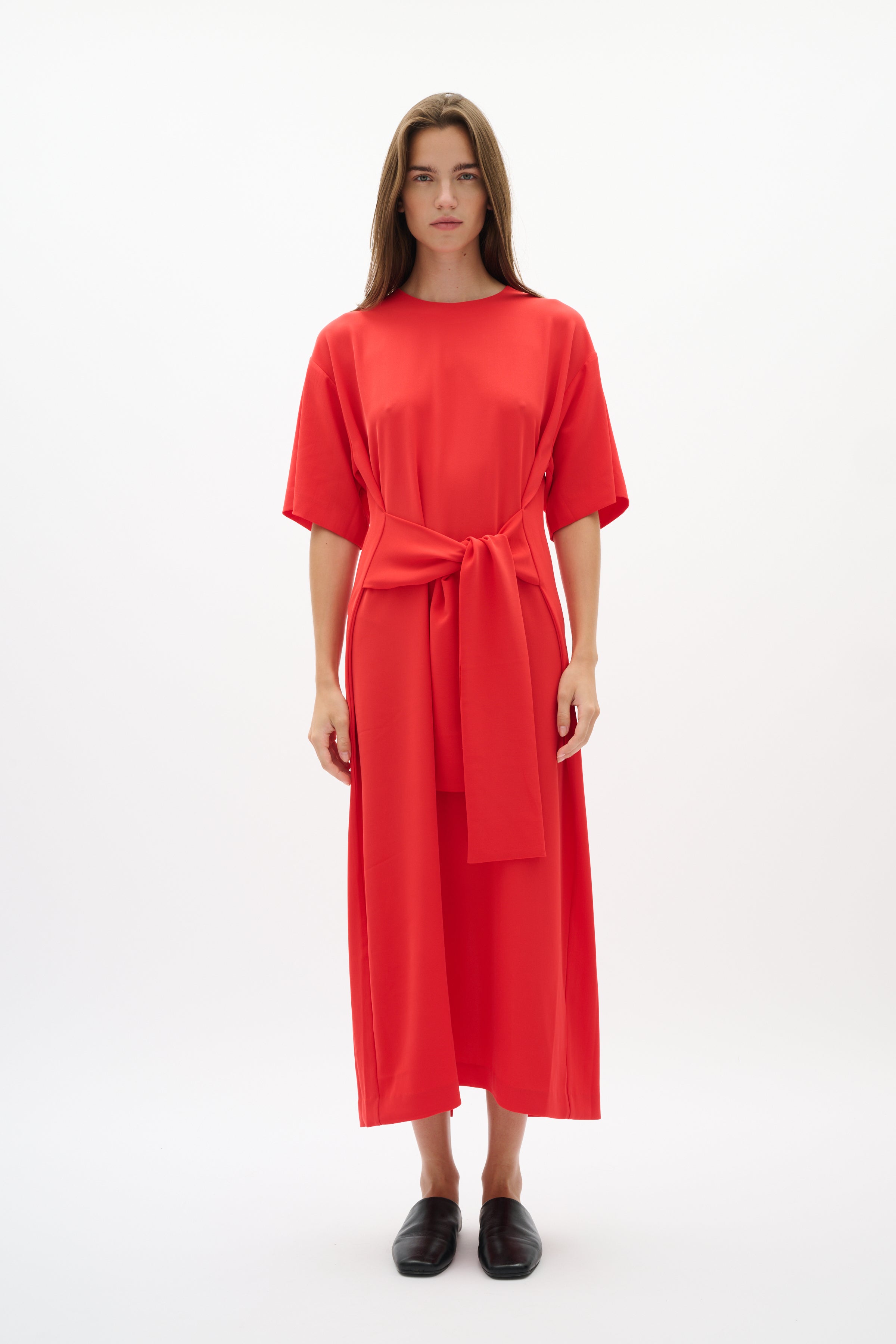 Varina Dress - Poppy Red