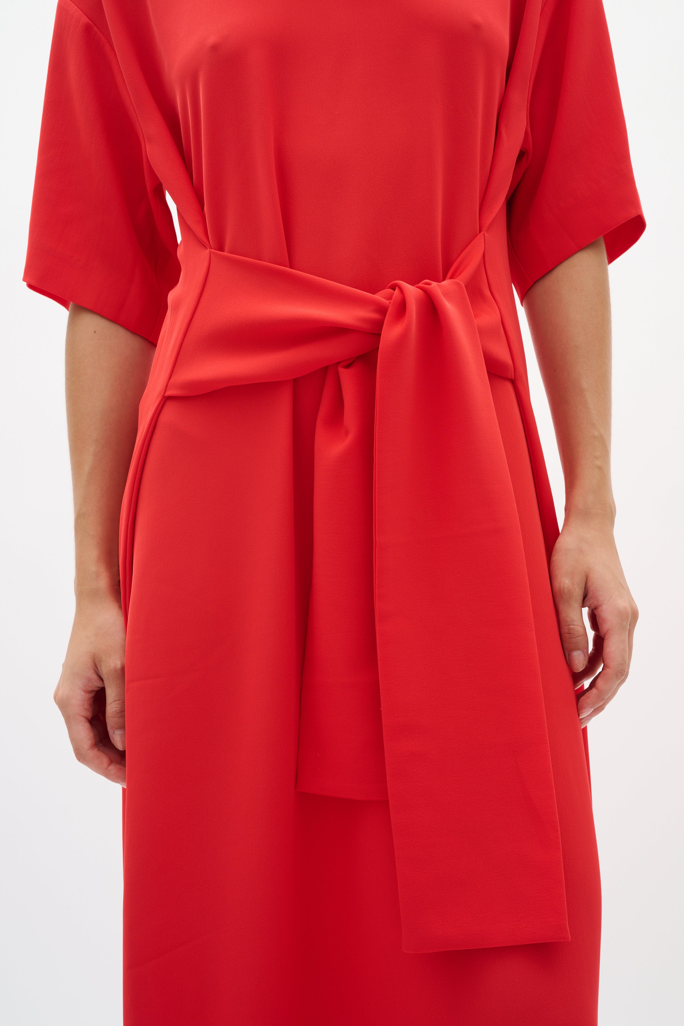 Varina Dress - Poppy Red