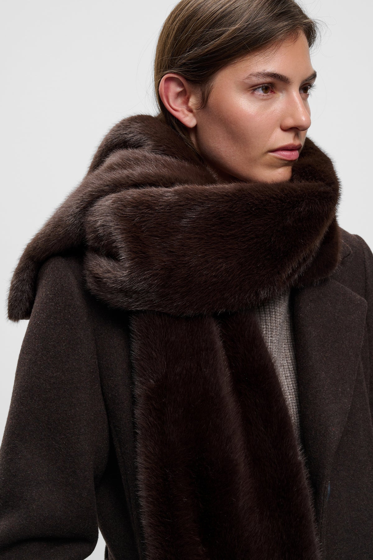 Zabelle Shawl - Chocolate Brown