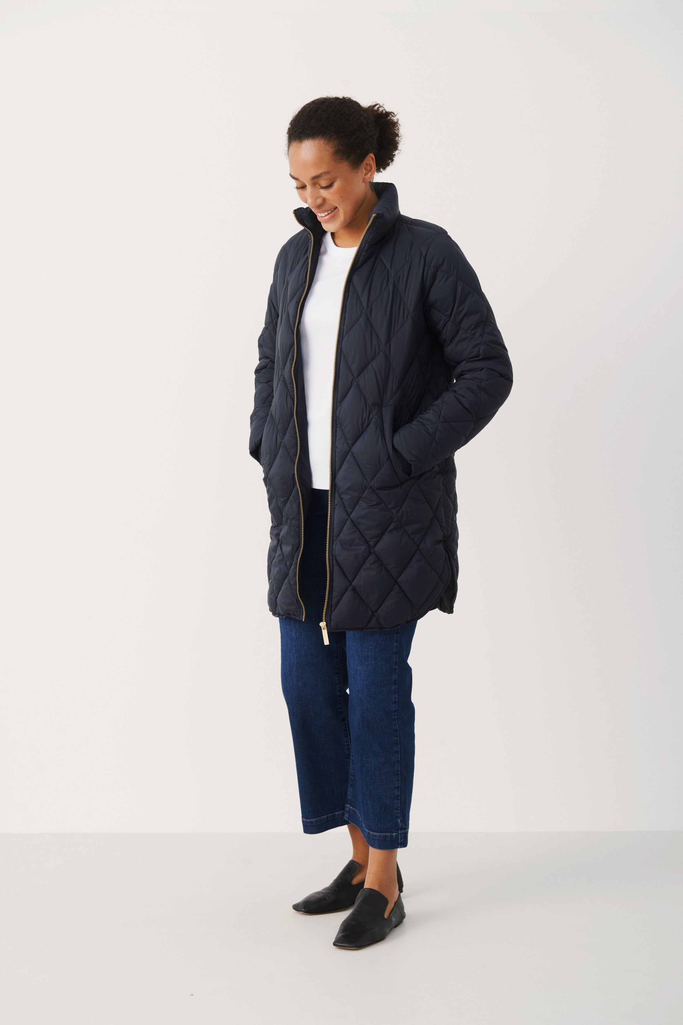 Olilas Coat - Dark Navy