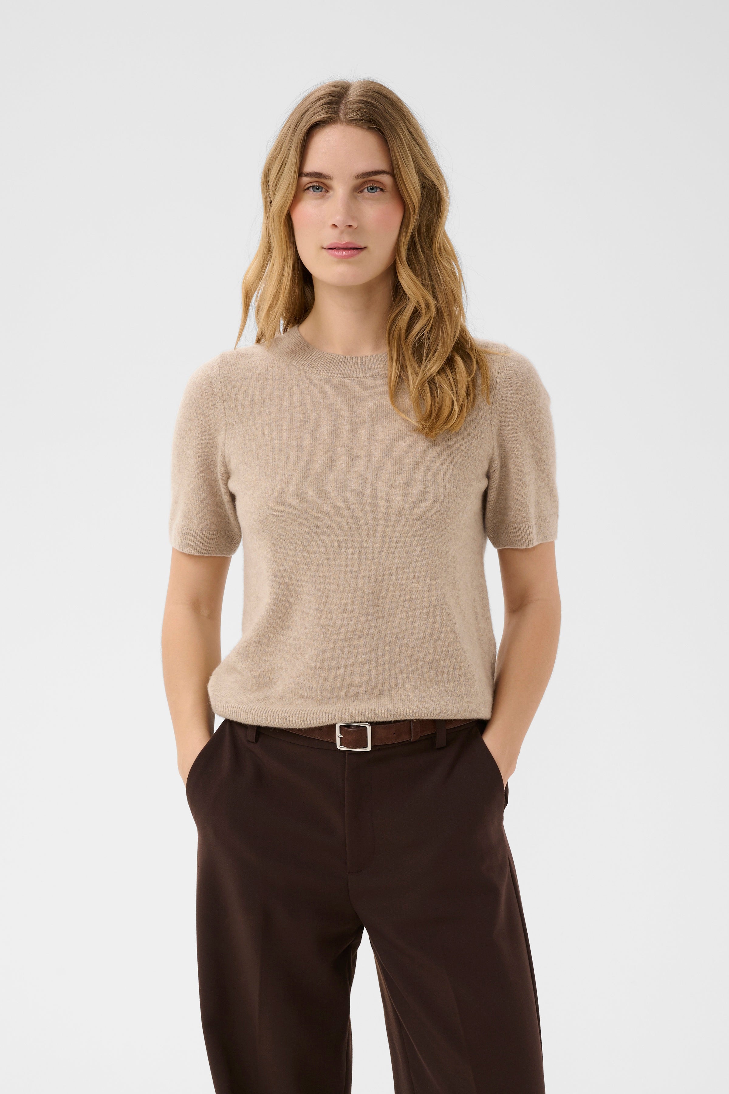 Everlotta Pullover - Light Camel Melange