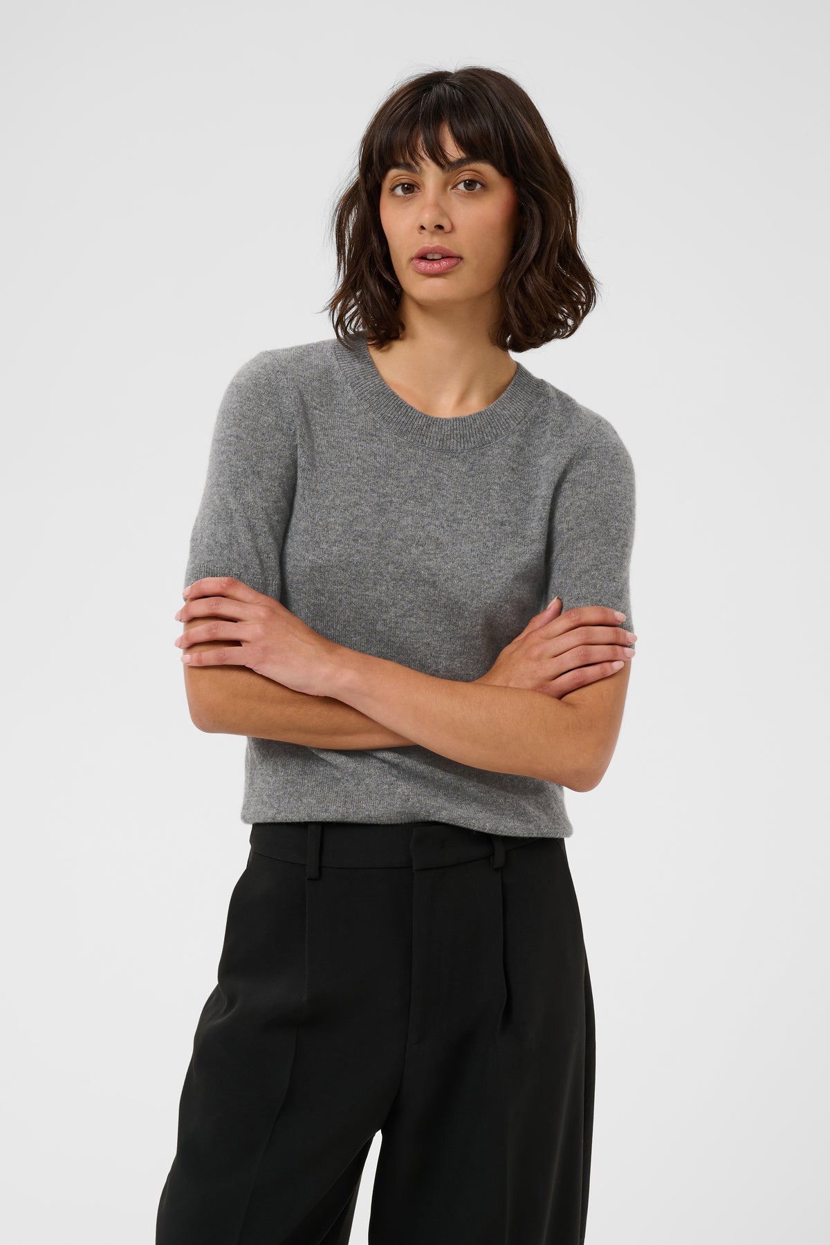 Everlotta Pullover - Medium Grey Melange