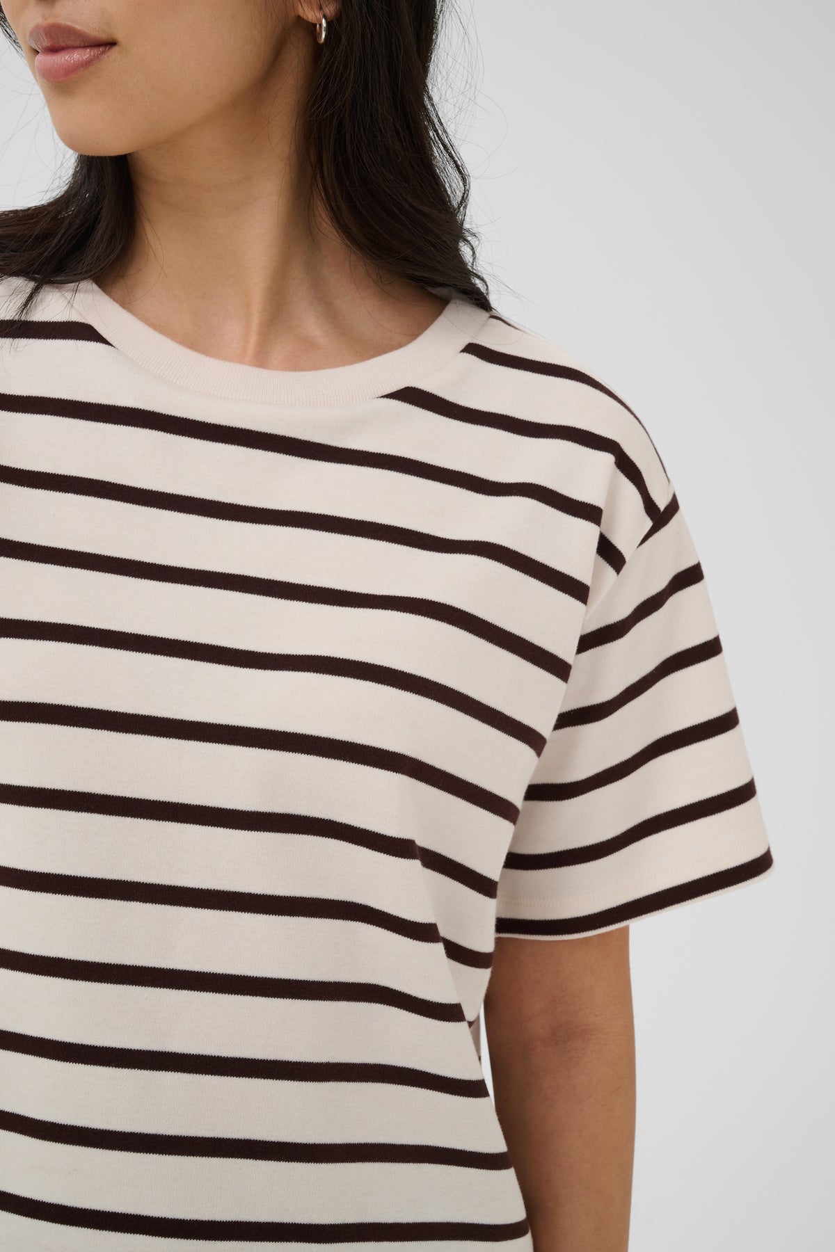 Anne T-shirt - Mole Stripe