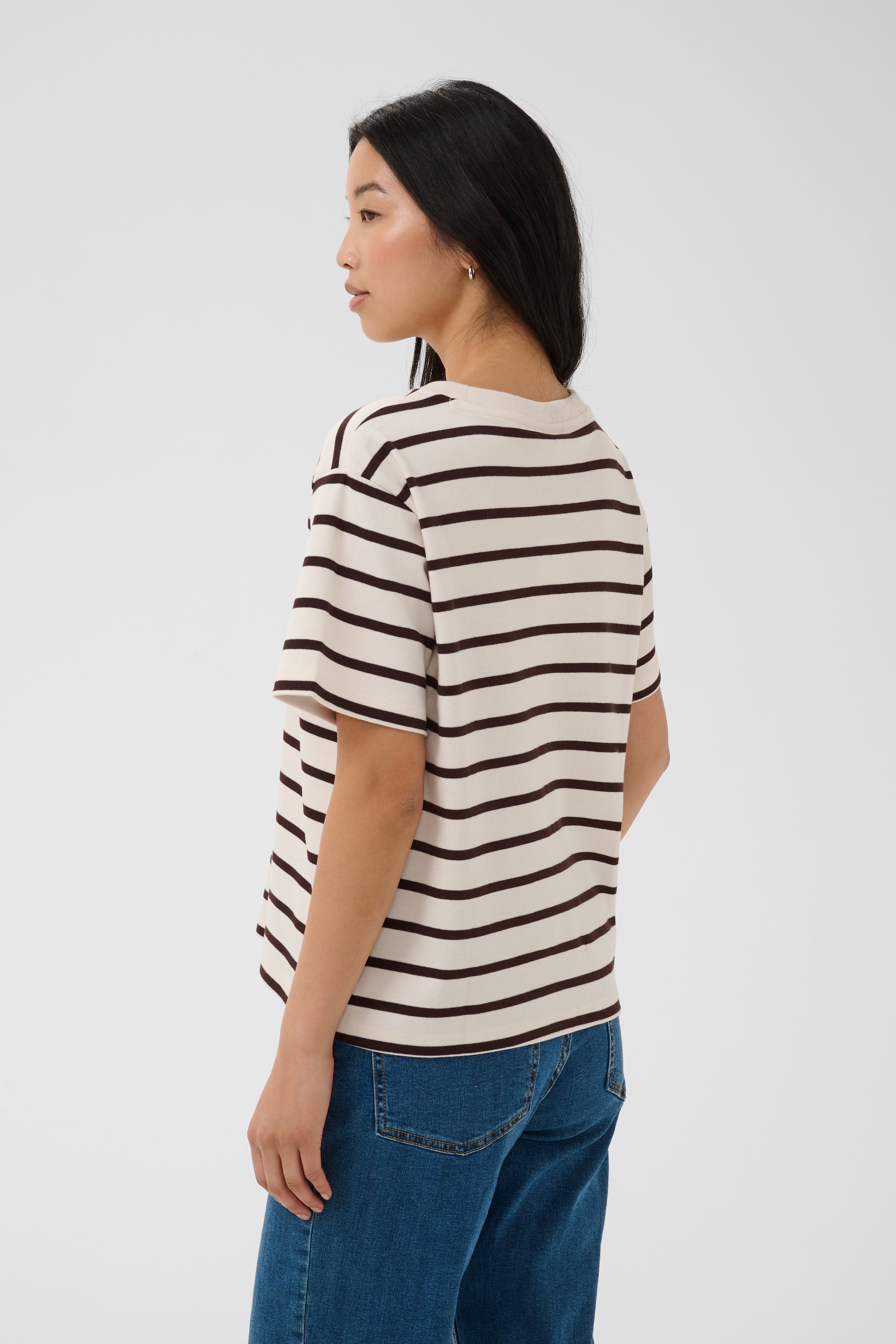 Anne T-shirt - Mole Stripe